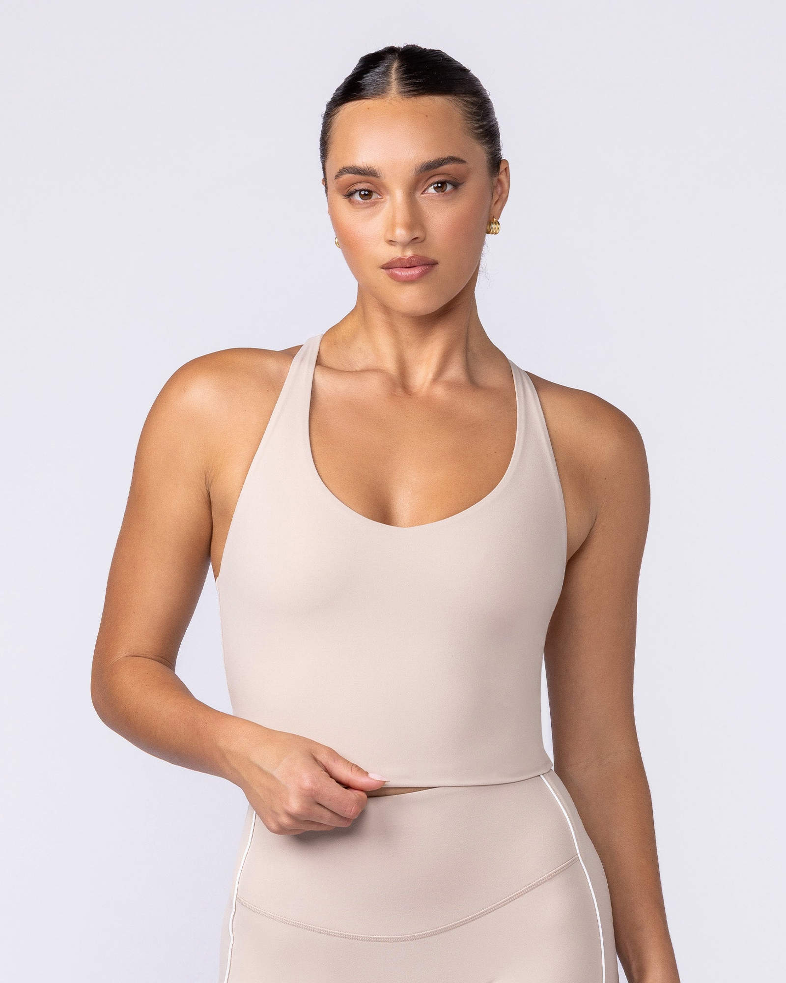 Active Form Cropped Tank - Sand