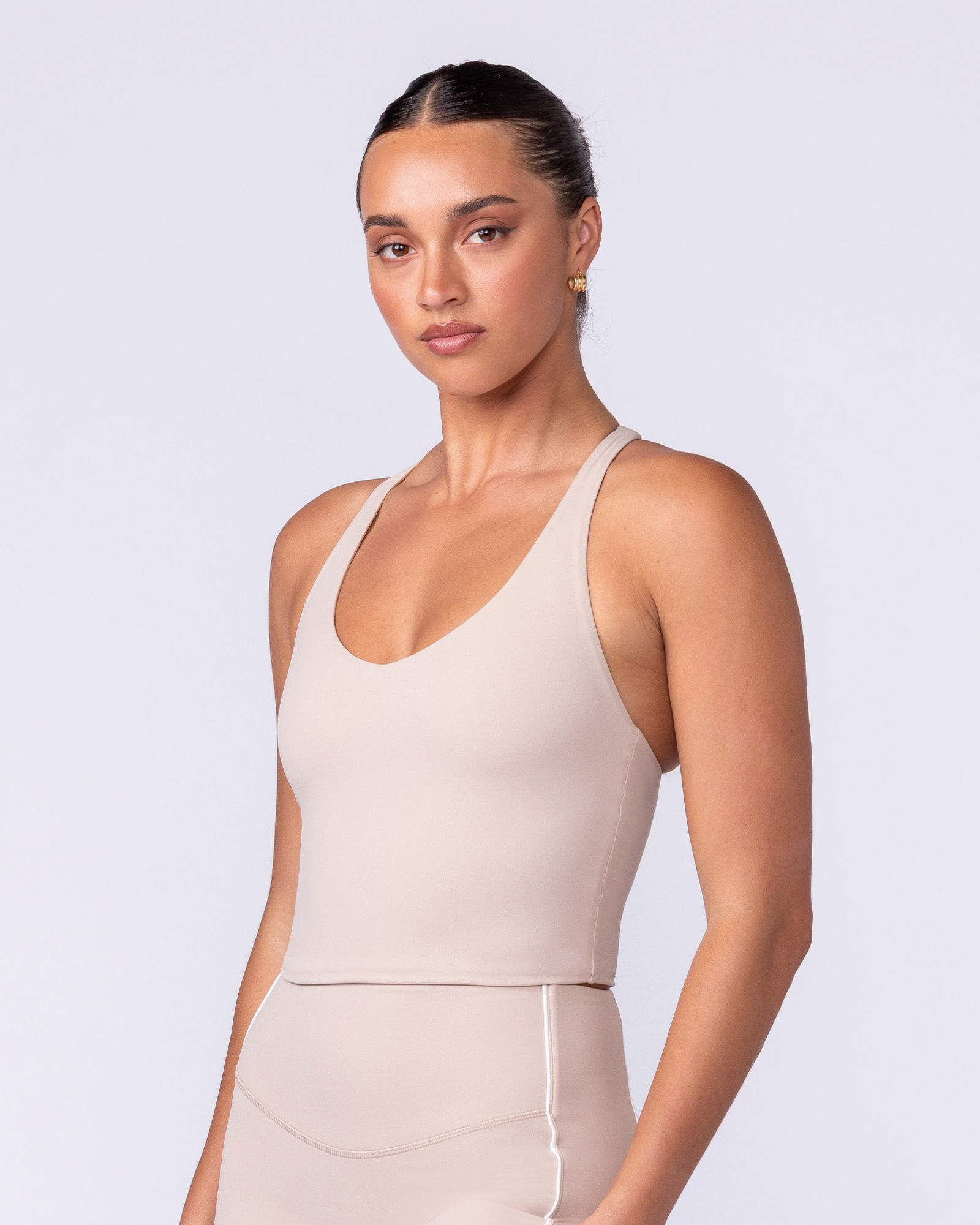 Active Form Cropped Tank - Sand