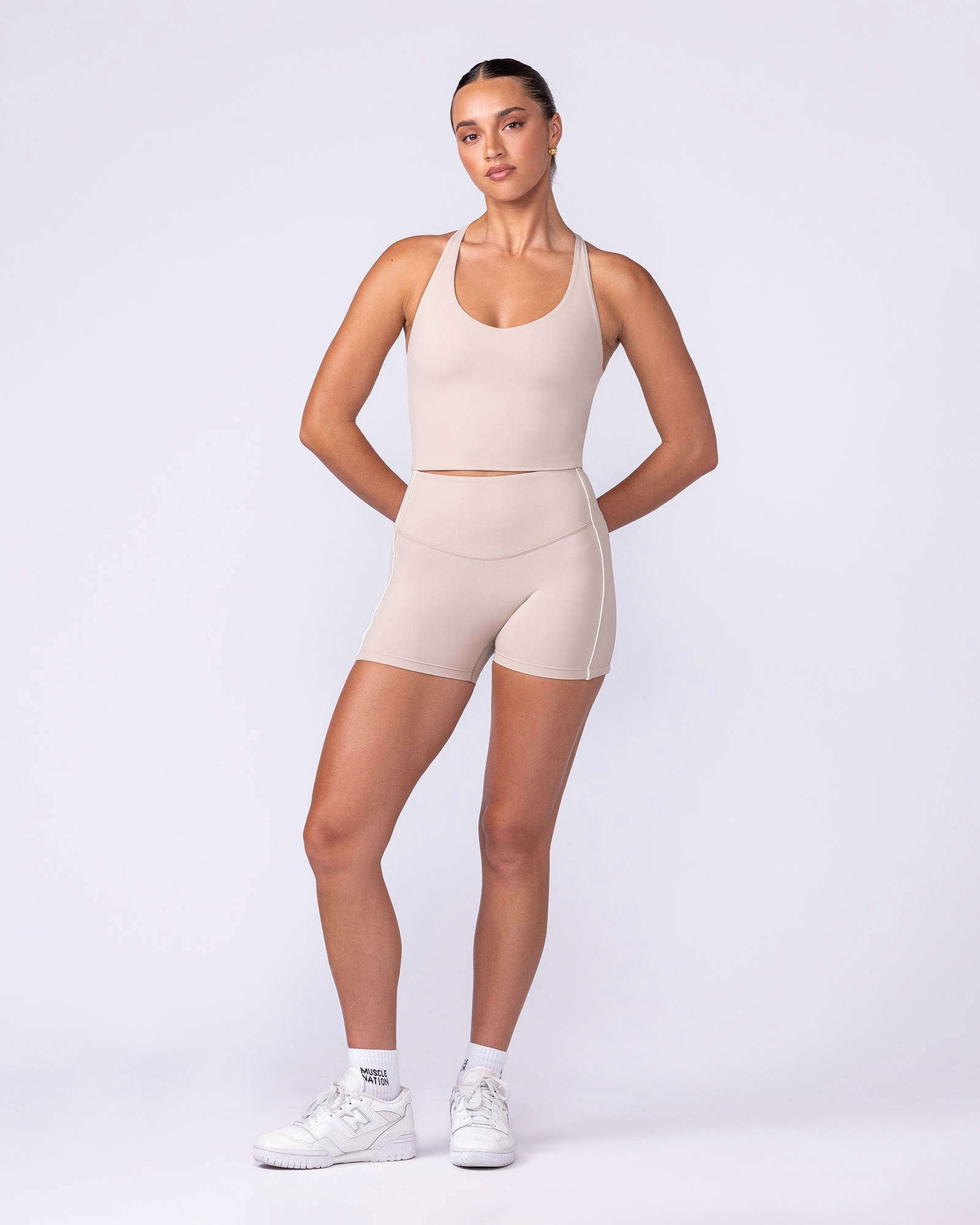 Active Form Cropped Tank - Sand