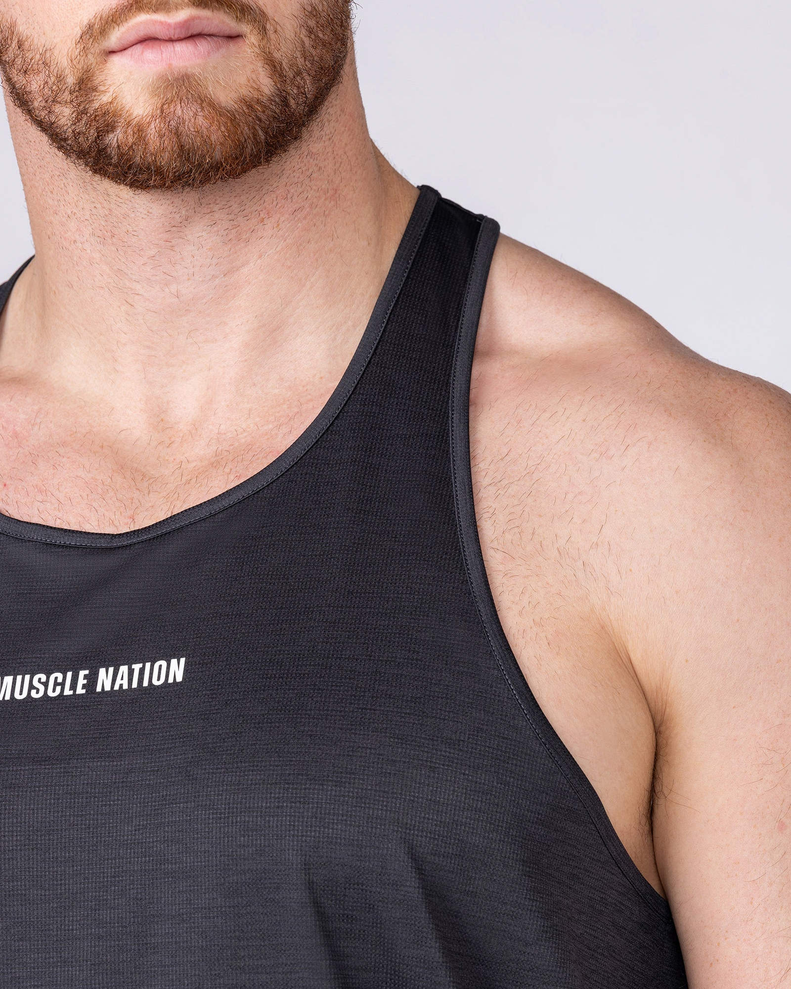 Aero Y Back Singlet - Black