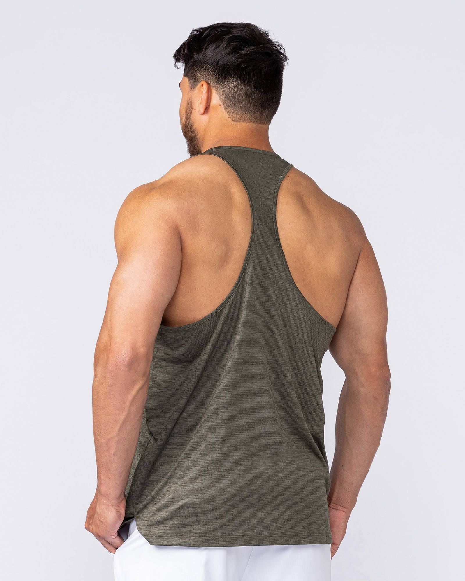 Aero Y Back Singlet - Khaki