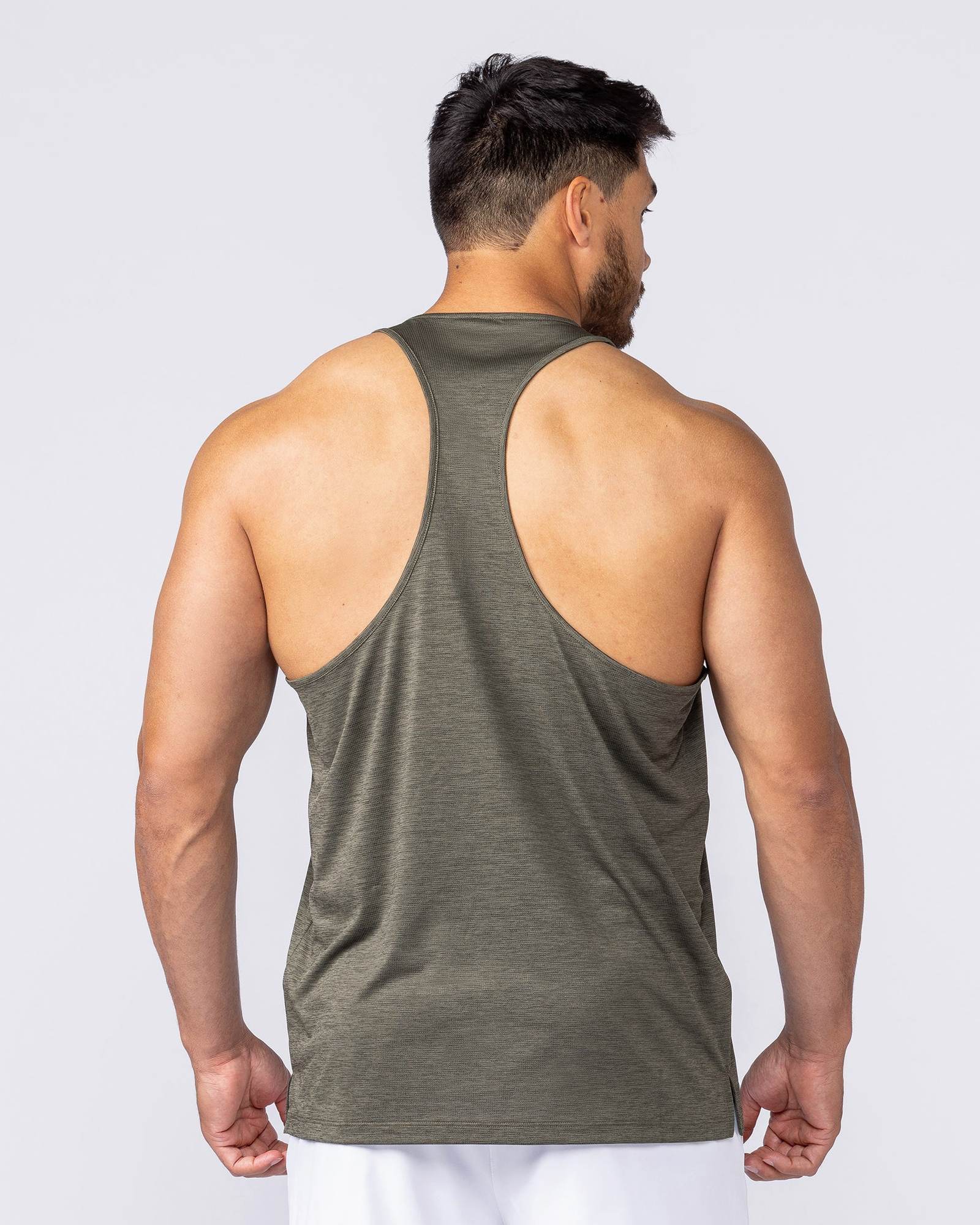 Aero Y Back Singlet - Khaki
