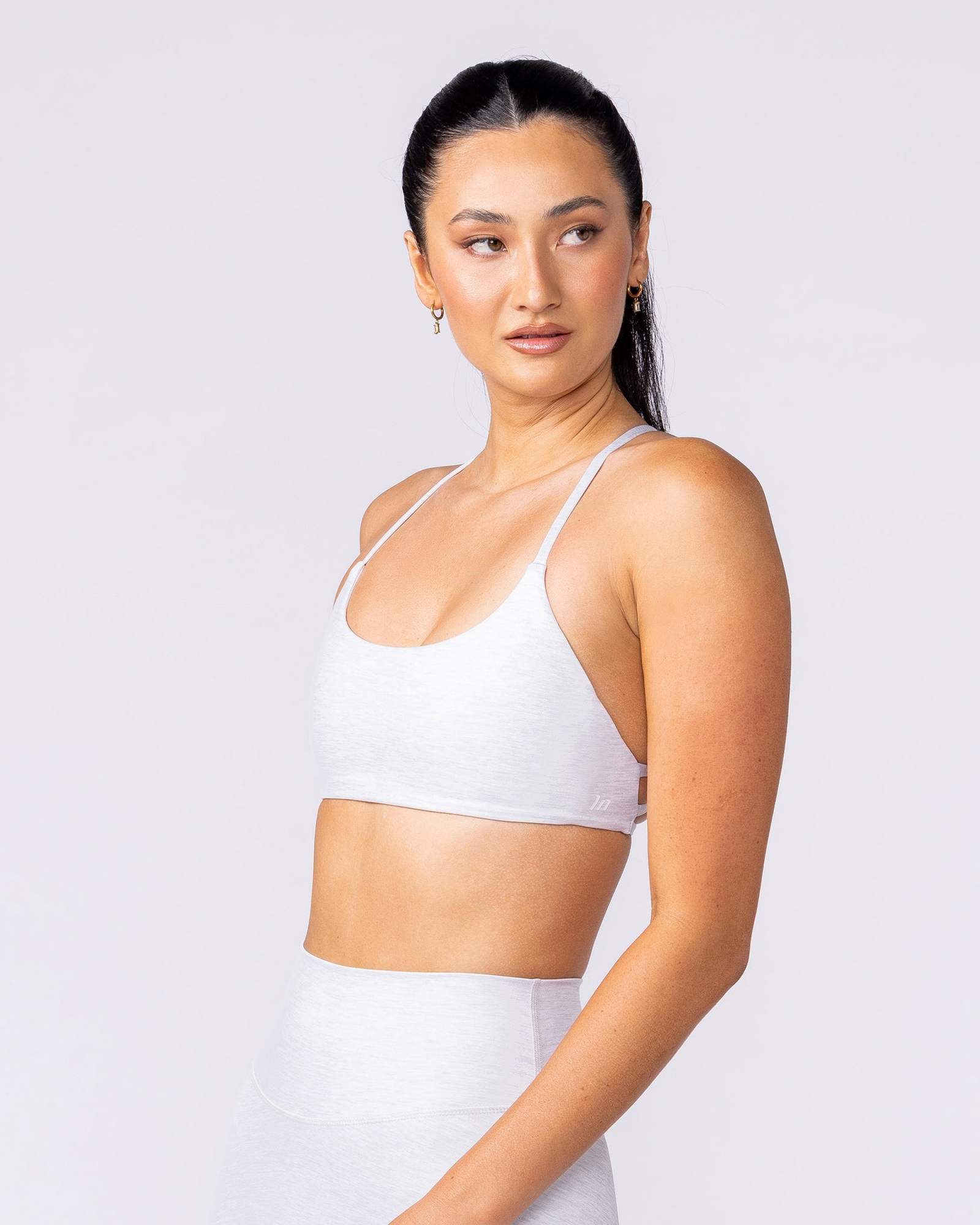 Afterglow Bralette - White Grey Marl
