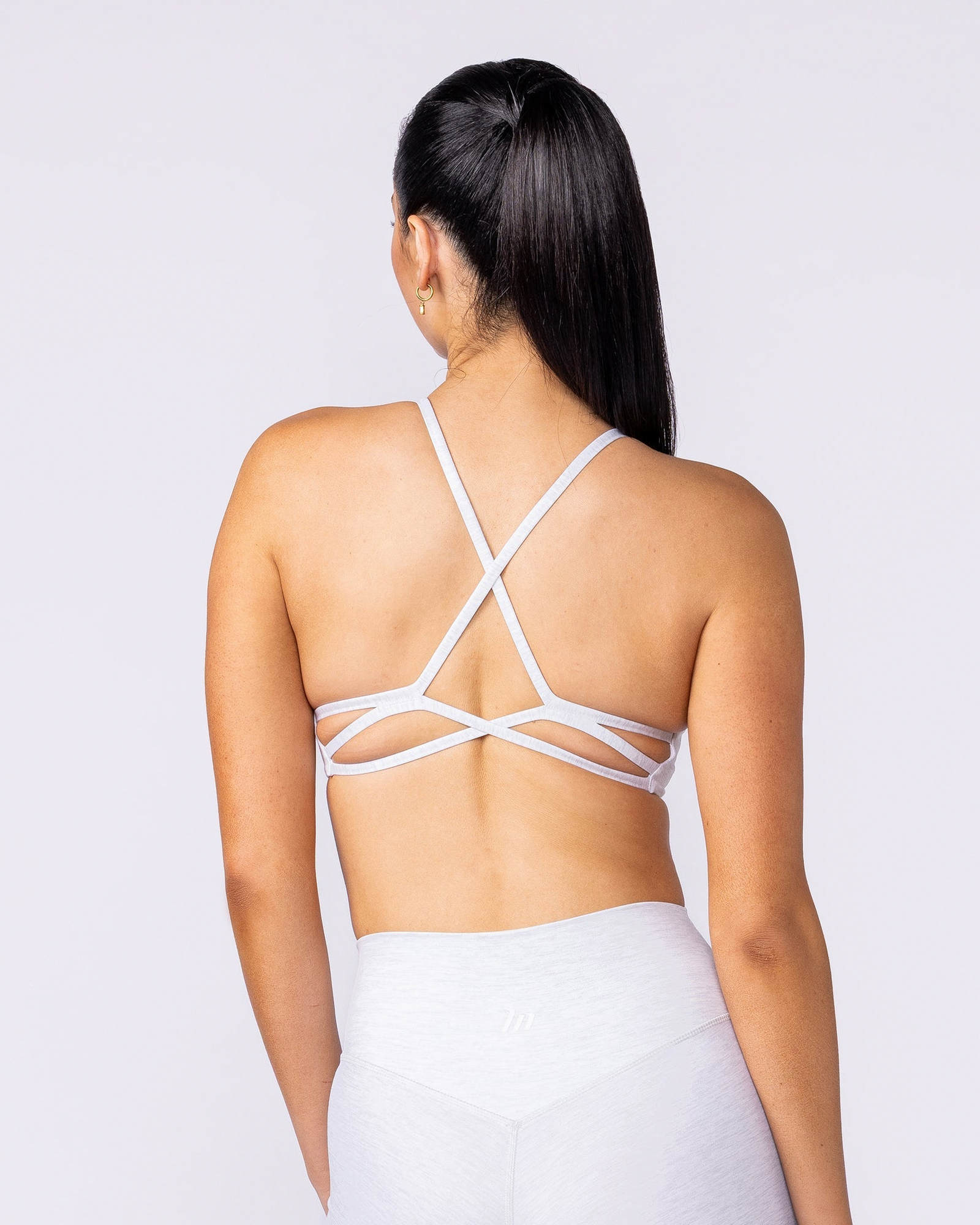 Afterglow Bralette - White Grey Marl