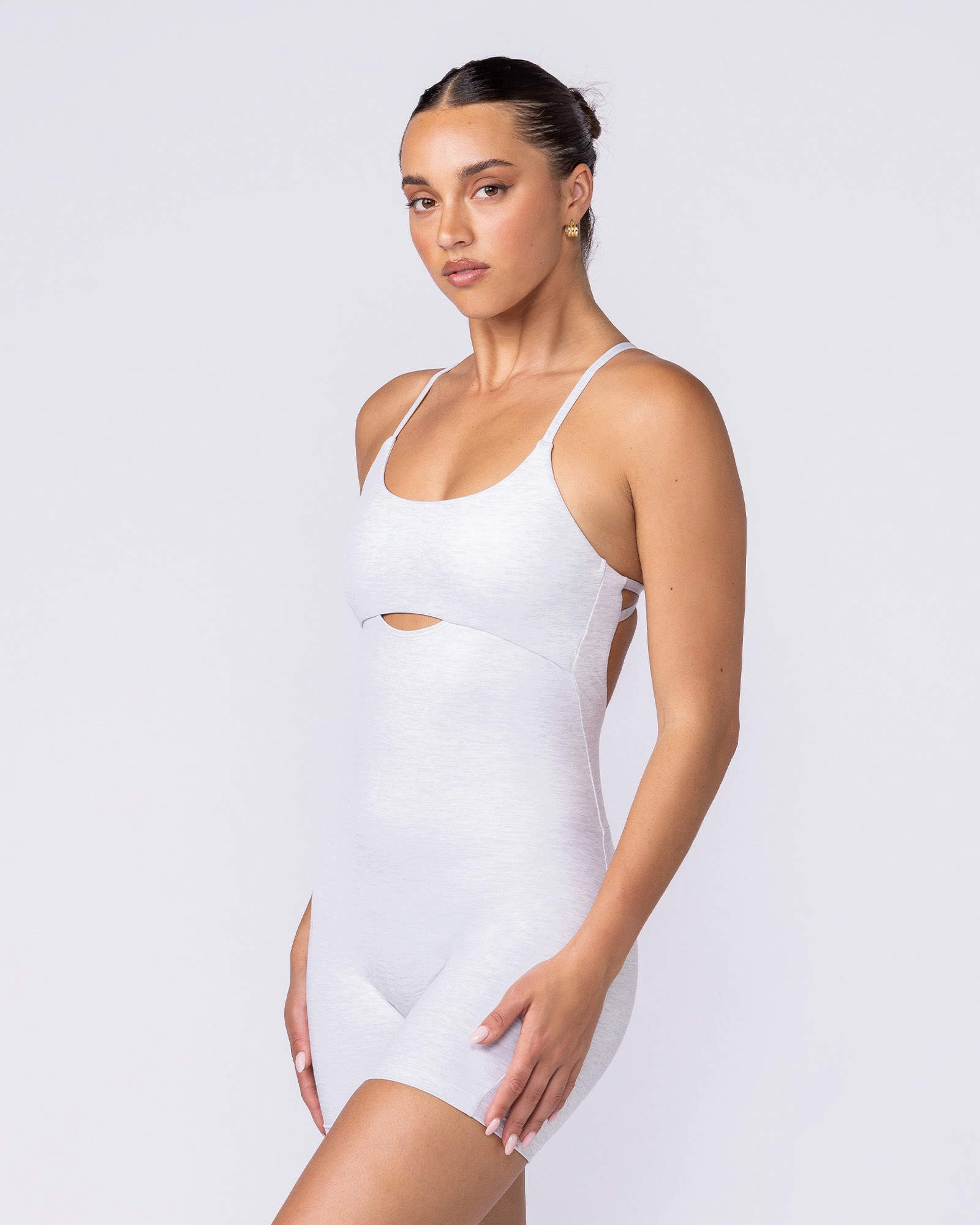 Afterglow Everyday One Piece - White Grey Marl