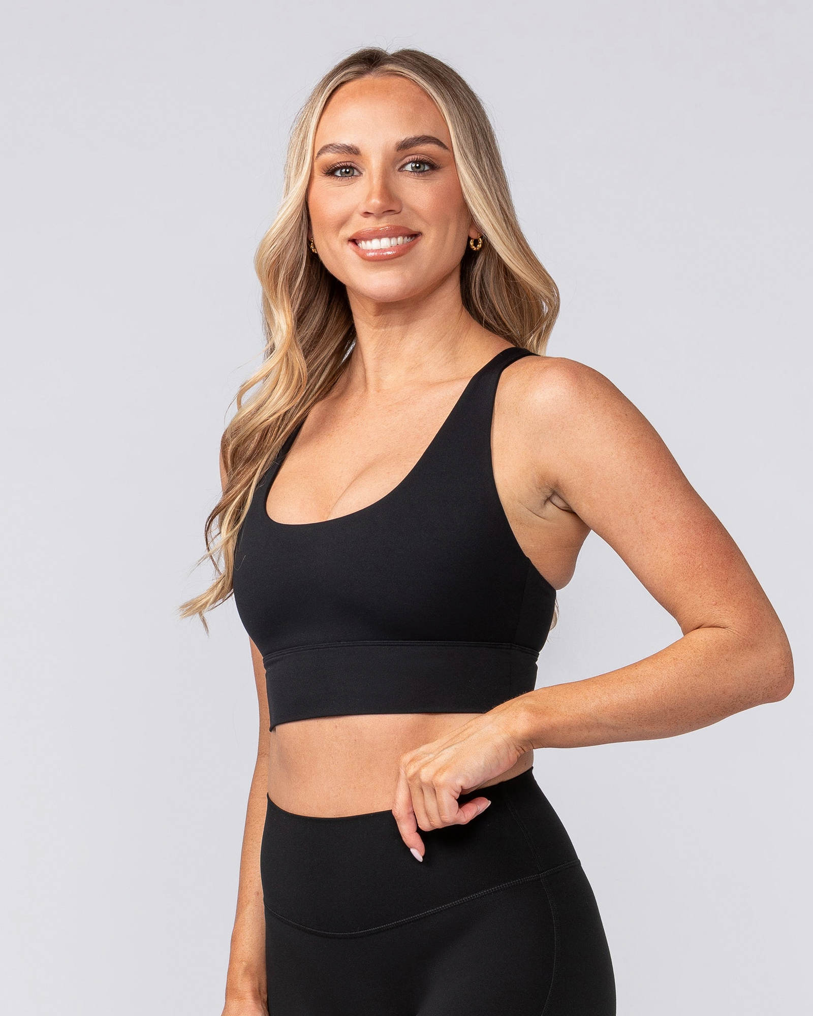 Allure Longline Bra - Black