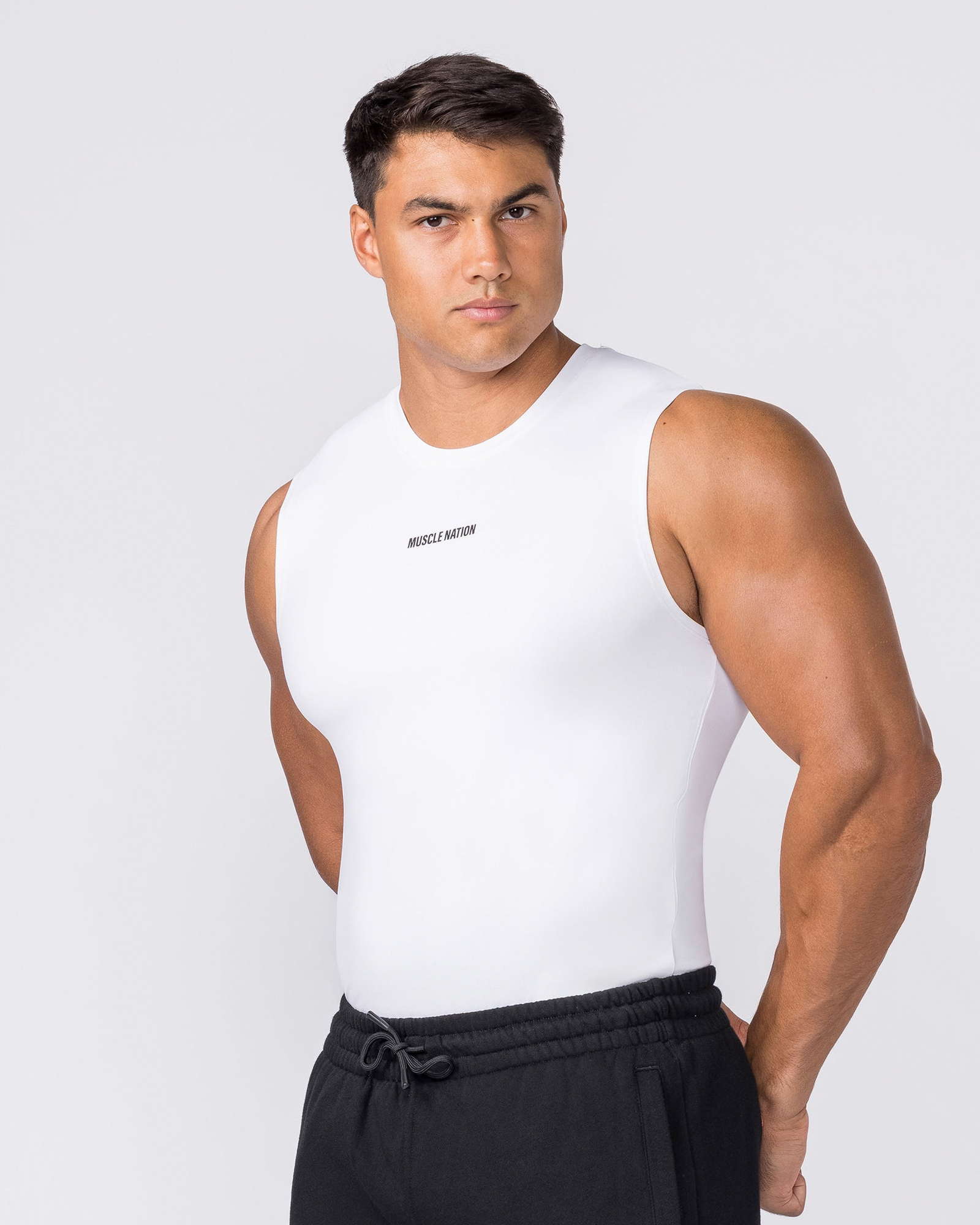 Apex Sleeveless Tee - White