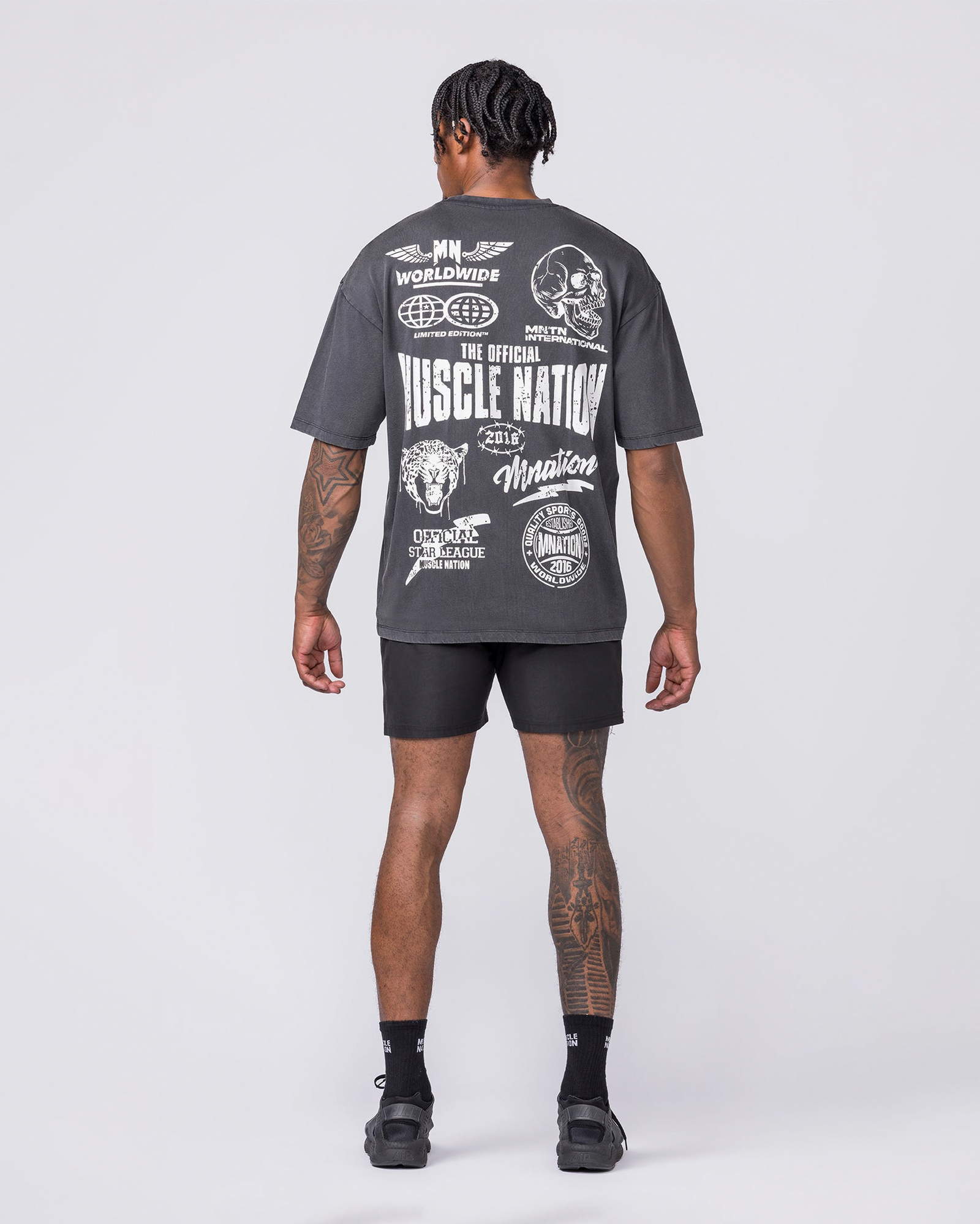 Archives Oversized Vintage Tee - Washed Black