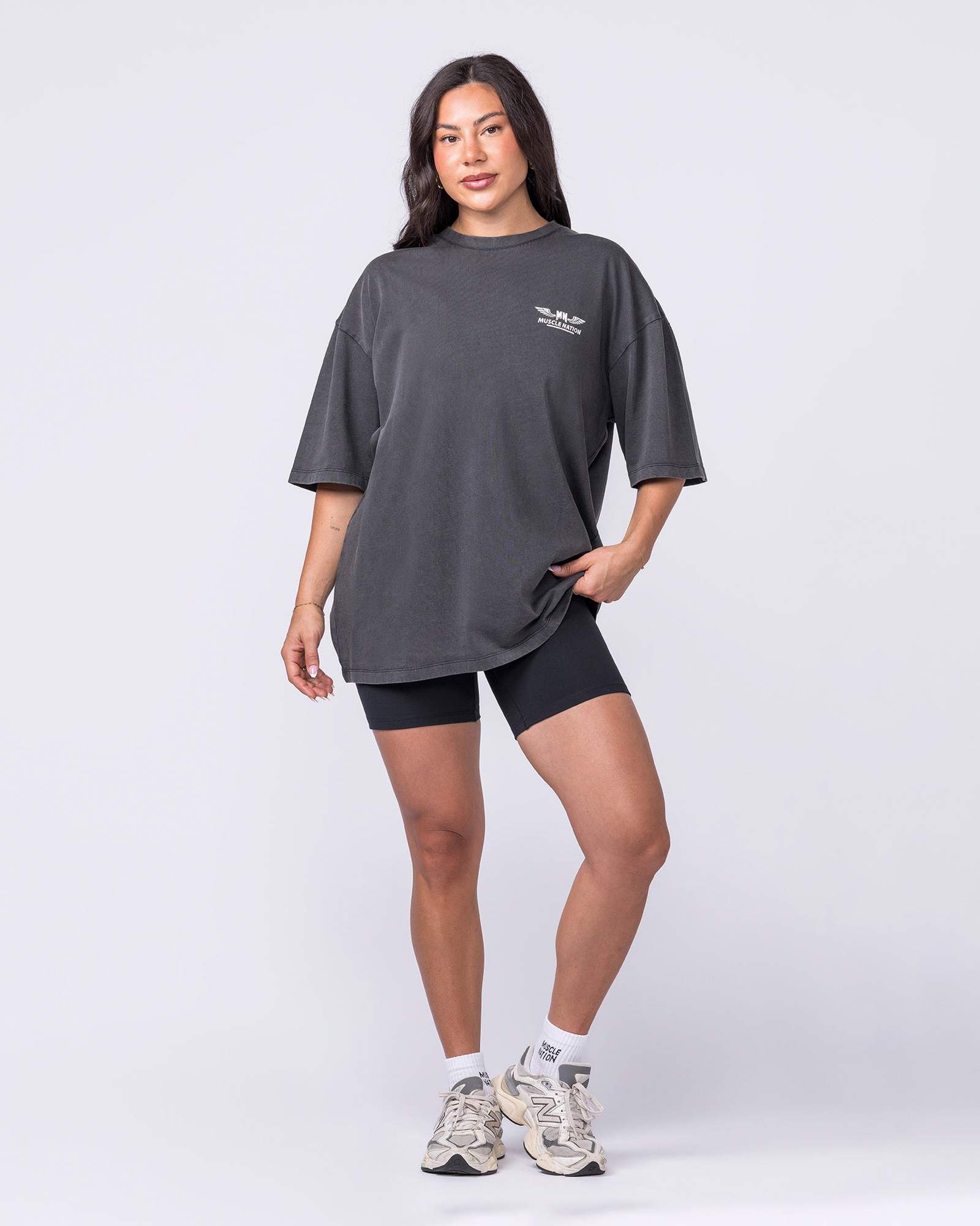 Archives Oversized Vintage Tee - Washed Black