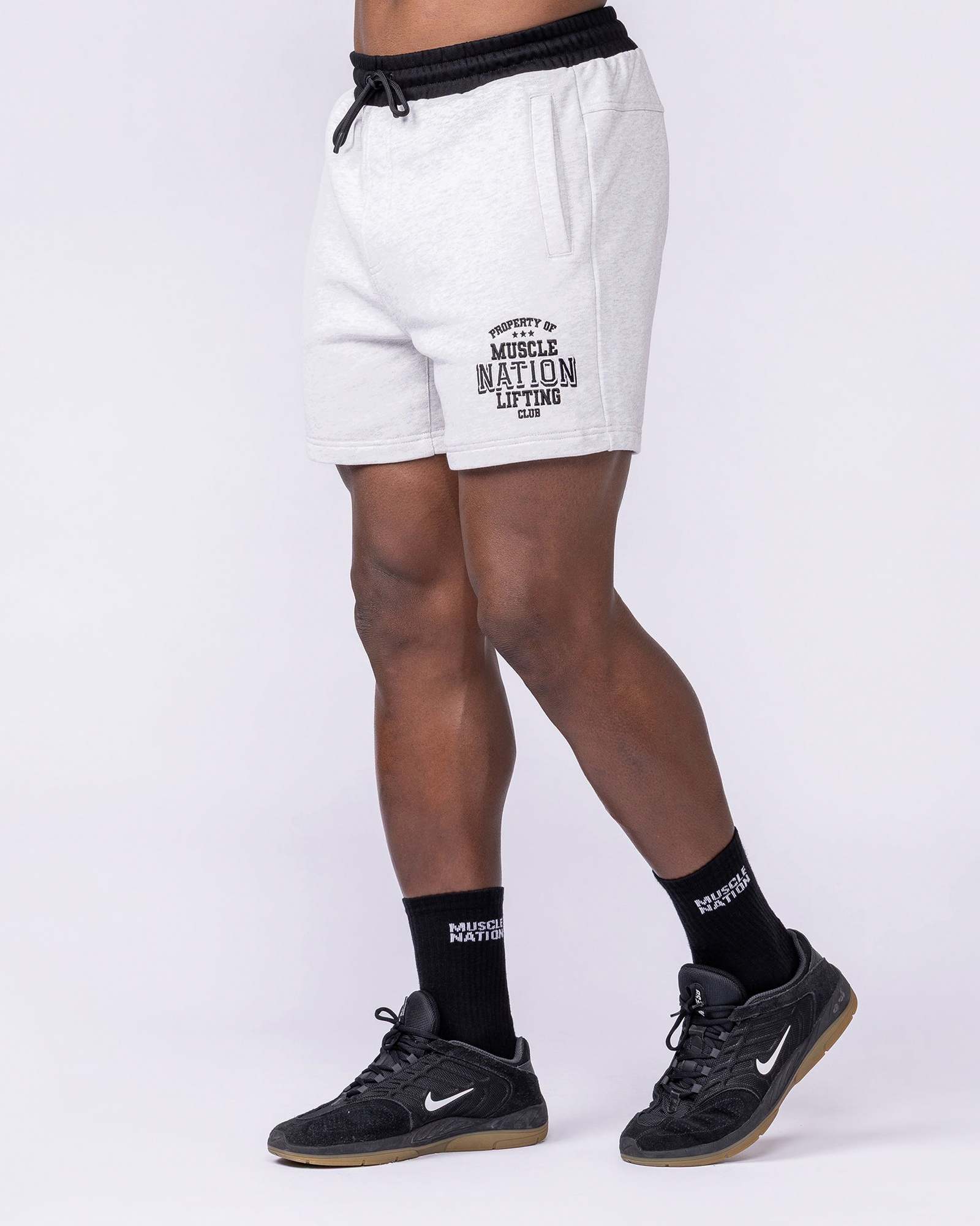 Archives Sweat 5" Shorts - Snow Grey Marl