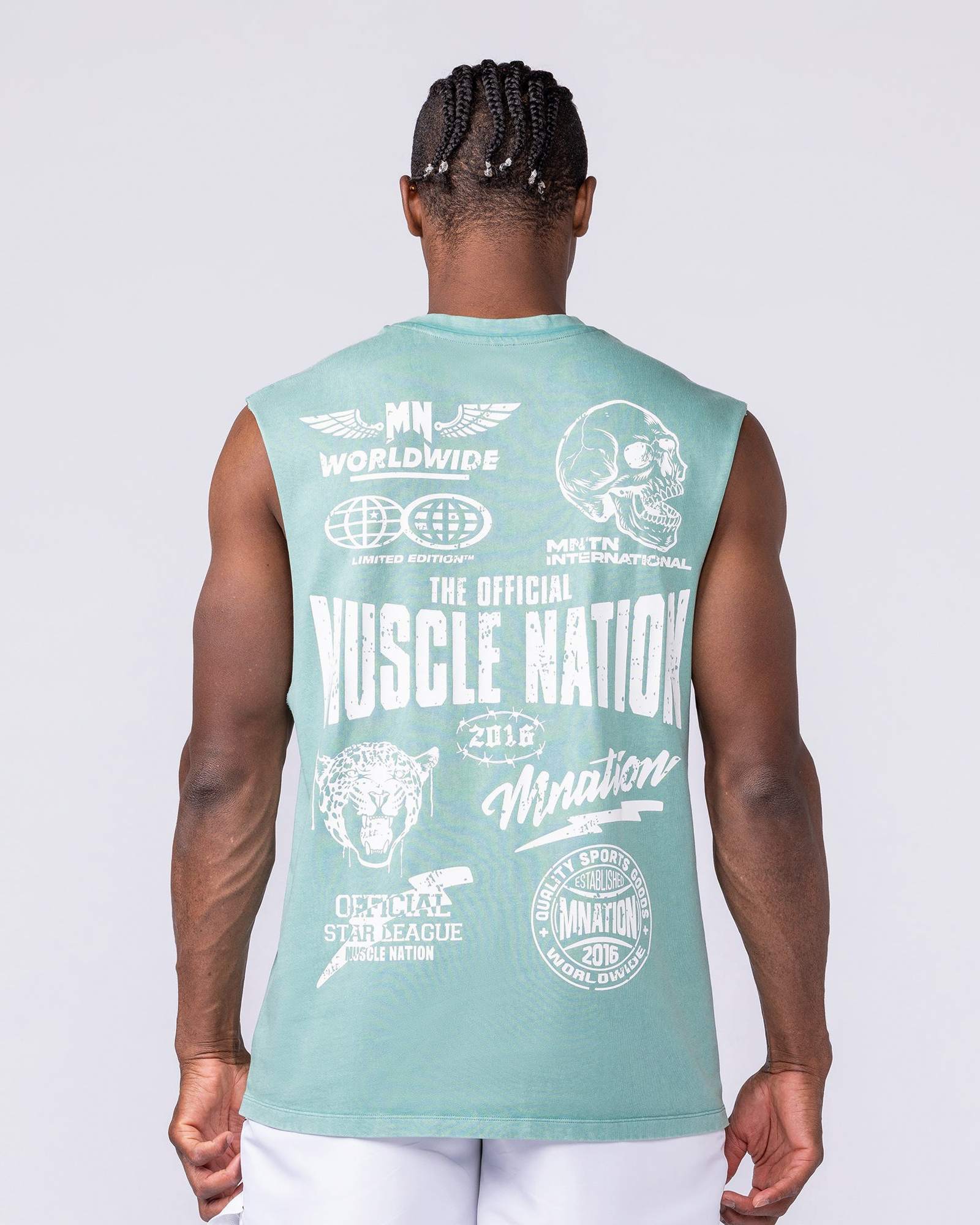 Archives Vintage Muscle Tank - Washed Alpine