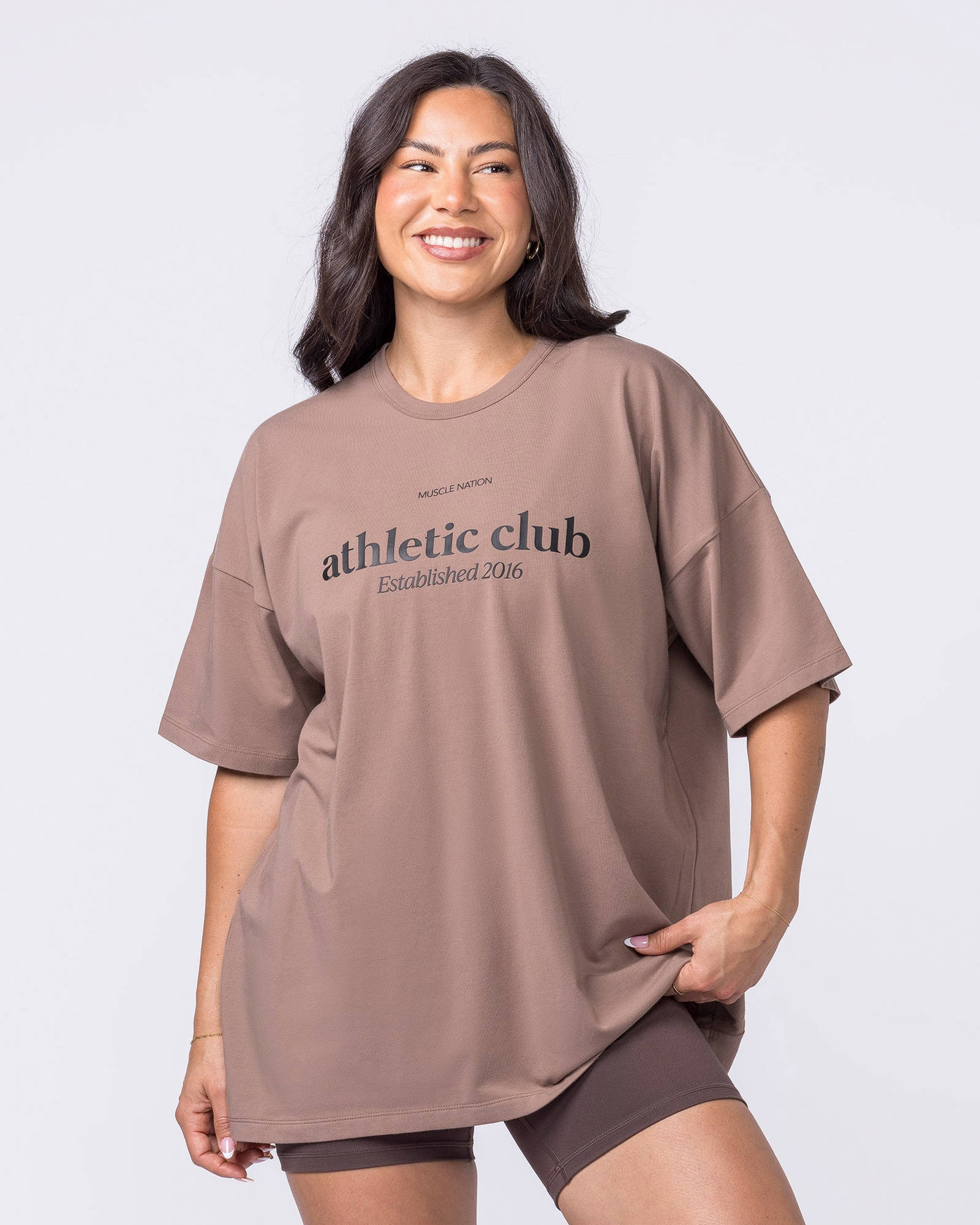 Athletic Club Oversized Tee - Cookie