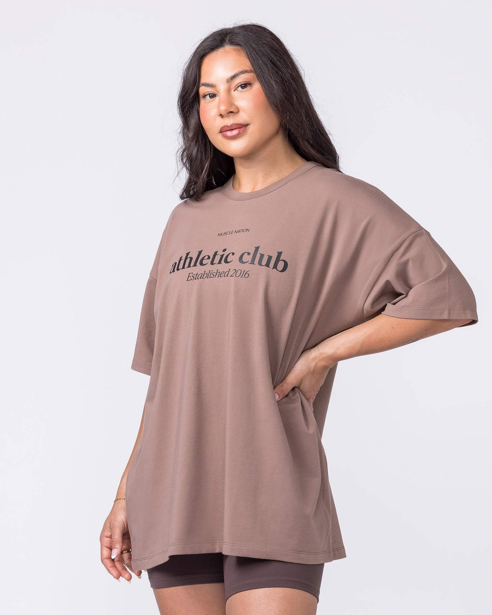 Athletic Club Oversized Tee - Cookie