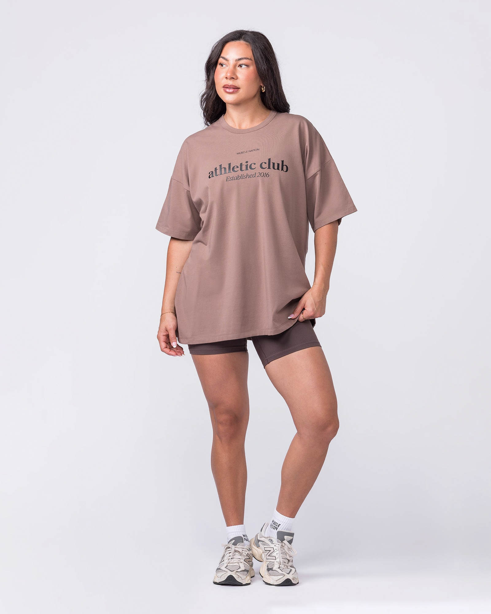 Athletic Club Oversized Tee - Cookie