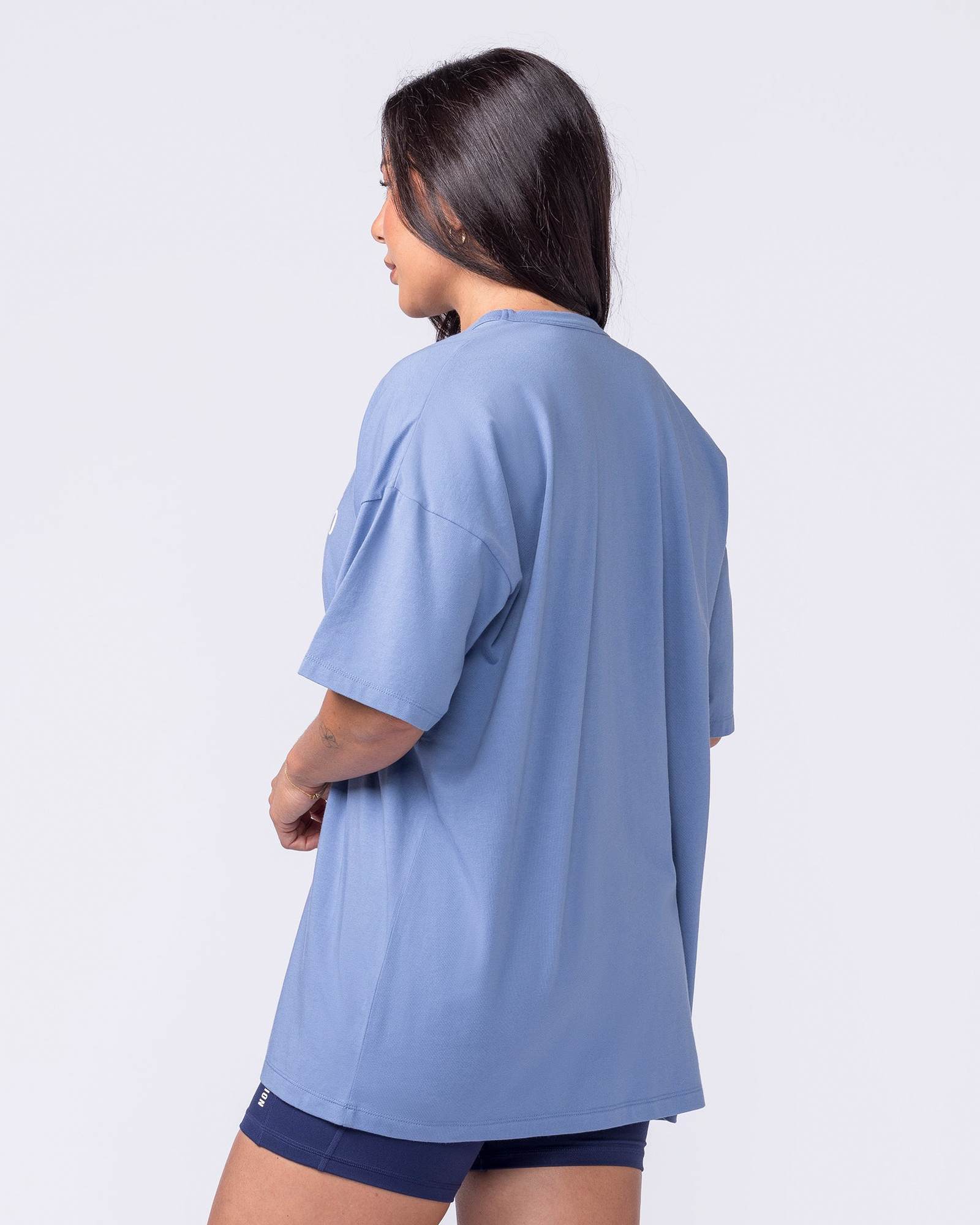 Athletic Club Oversized Tee - Faded Denim