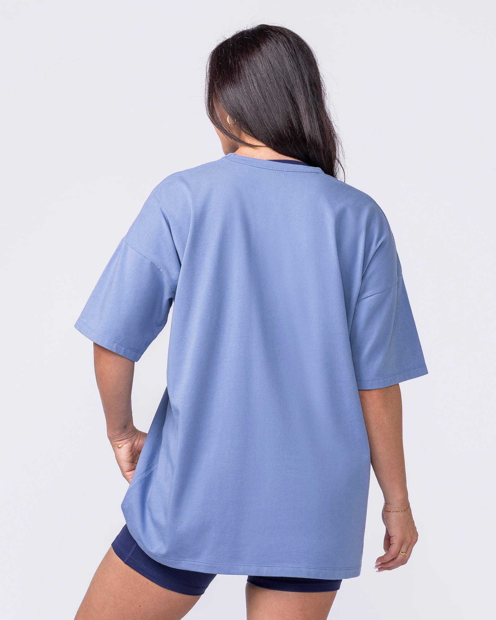 Athletic Club Oversized Tee - Faded Denim