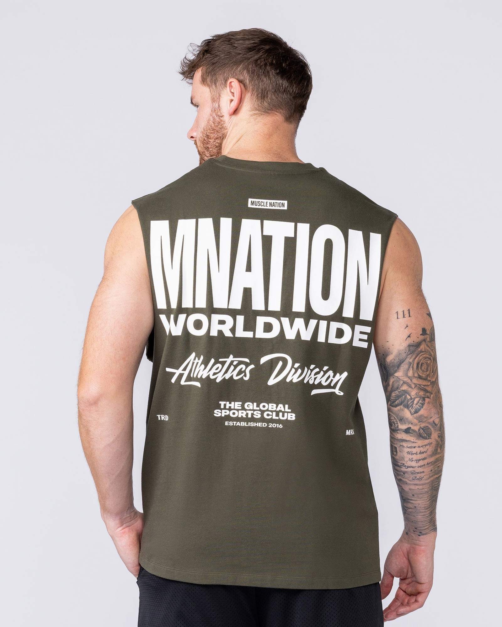Athletic Division Muscle Tank - Dark Khaki