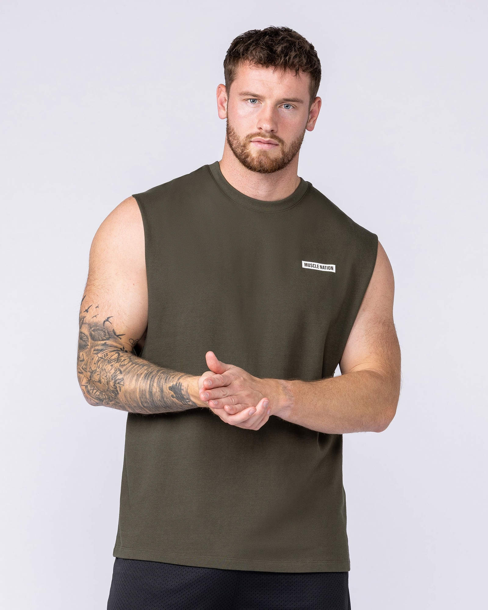 Athletic Division Muscle Tank - Dark Khaki