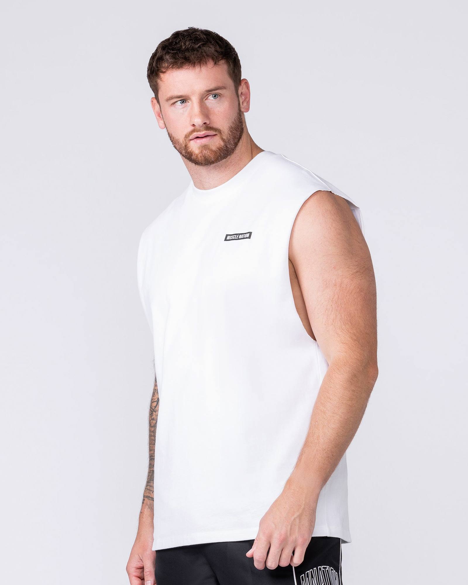 Athletic Division Muscle Tank - White