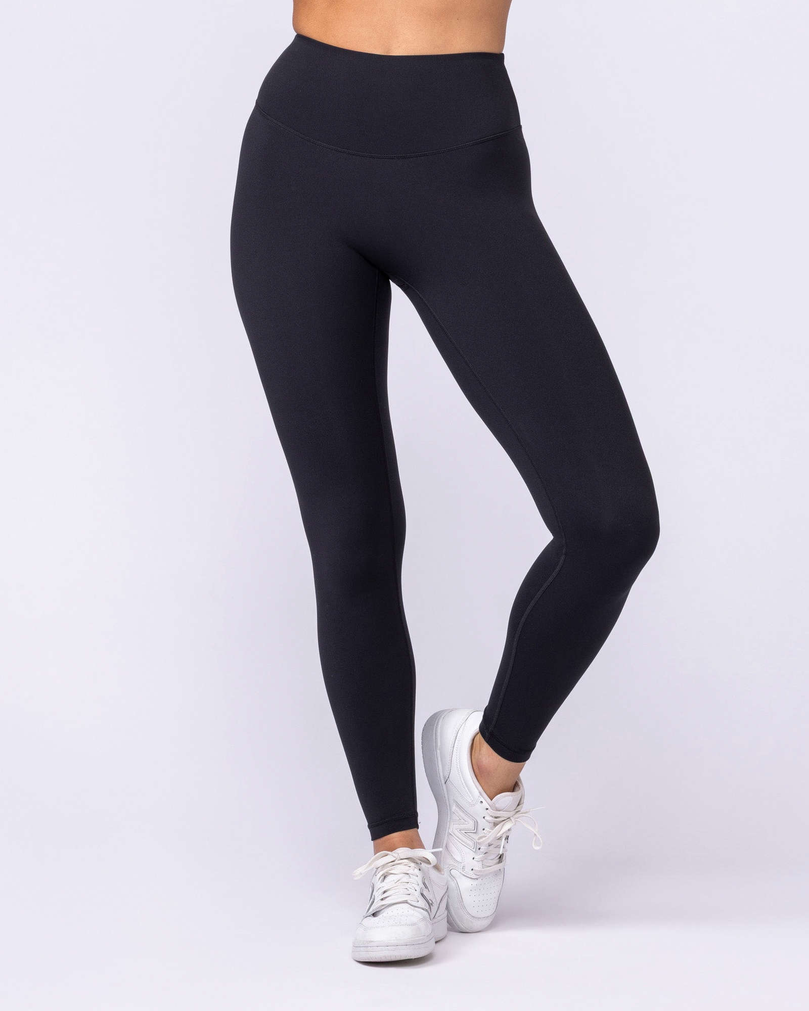 Aura Back Pocket Ankle Length Leggings - Black