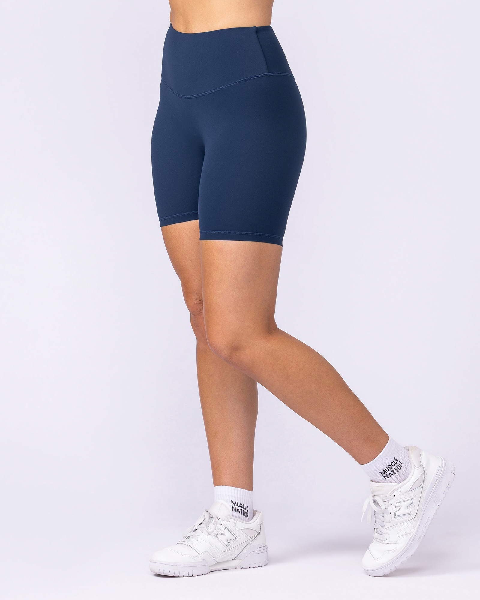 Aura Back Pocket Bike Shorts - Navy