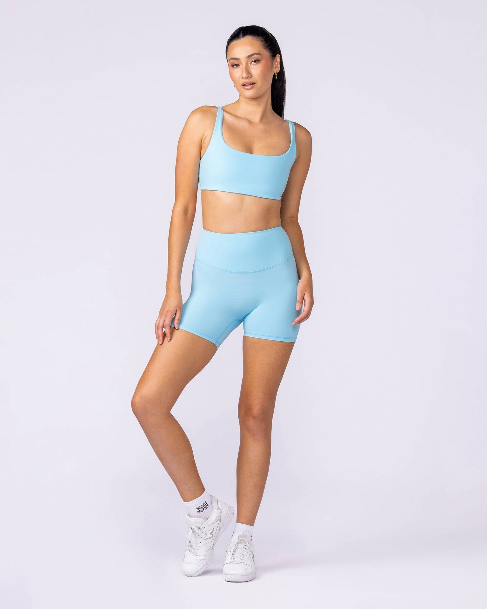 Aura Back Pocket Midway Shorts - Lagoon