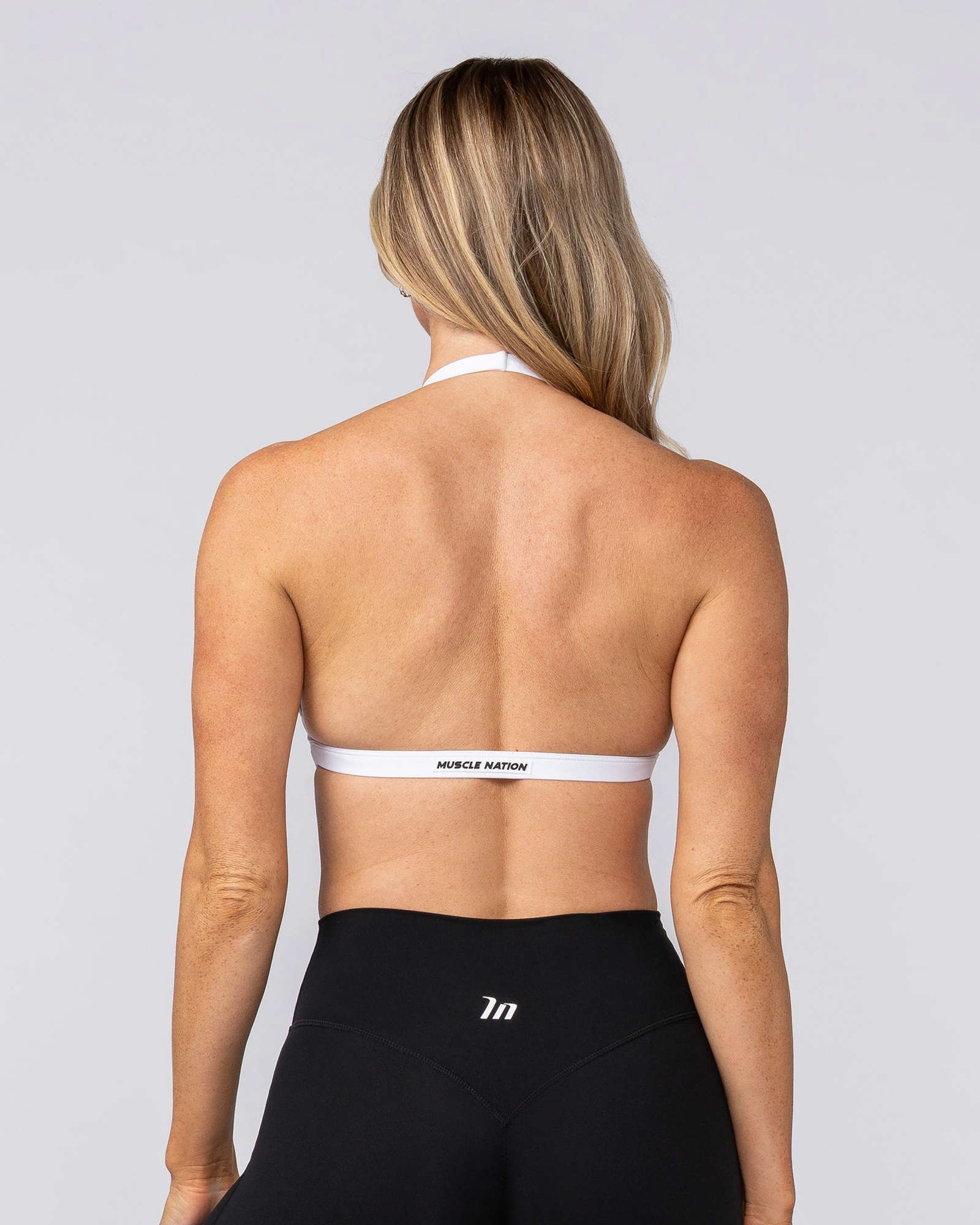 Aura Halter Bralette - White