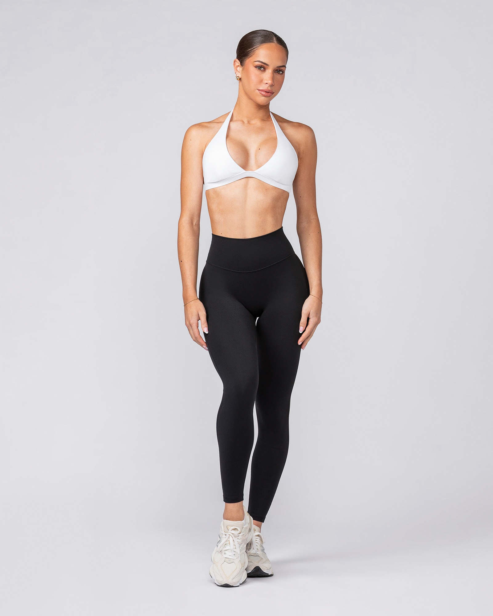 Aura Peachy Invisible Scrunch Ankle Leggings - Black