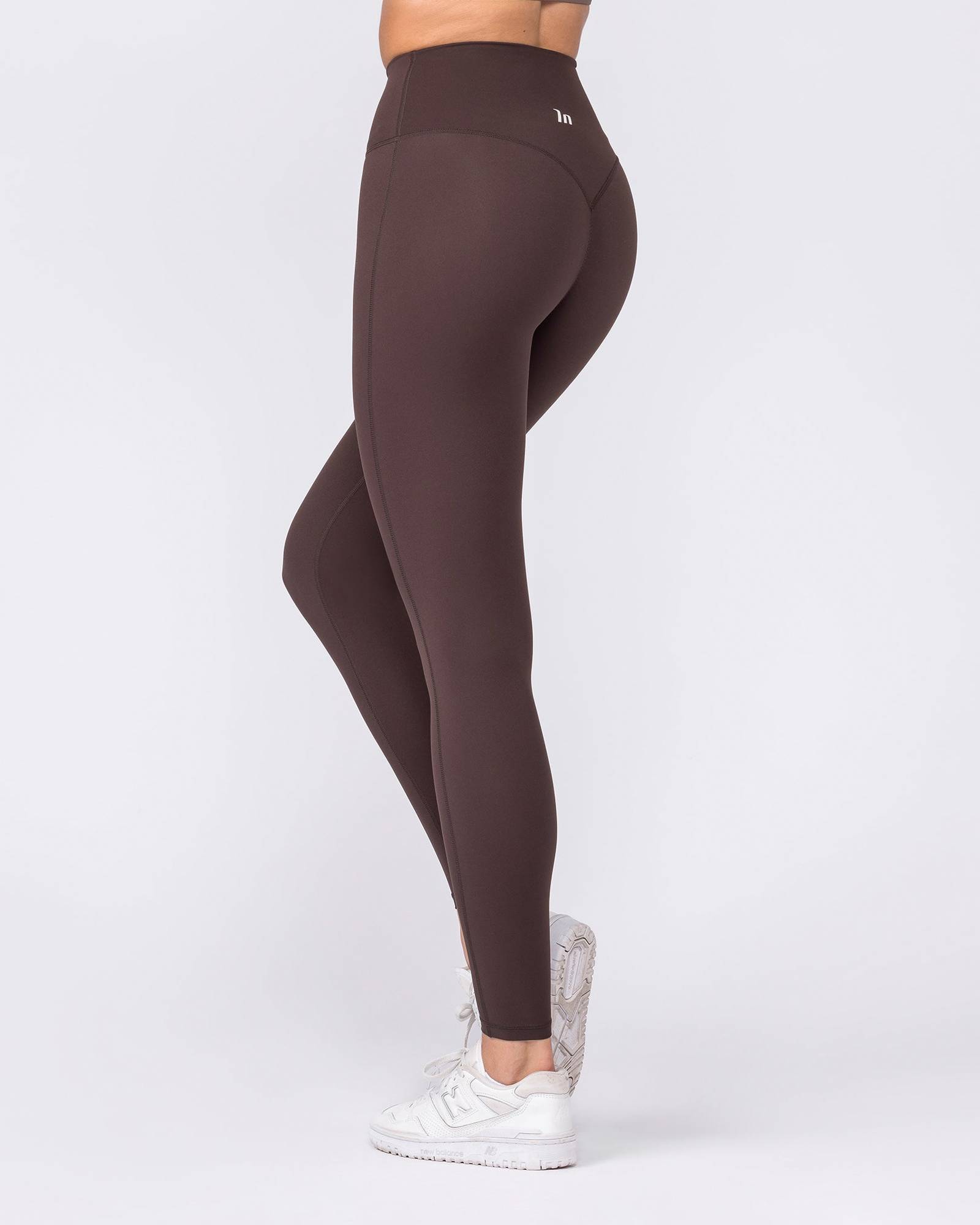 Aura Peachy High Invisible Scrunch Ankle Leggings - Cocoa