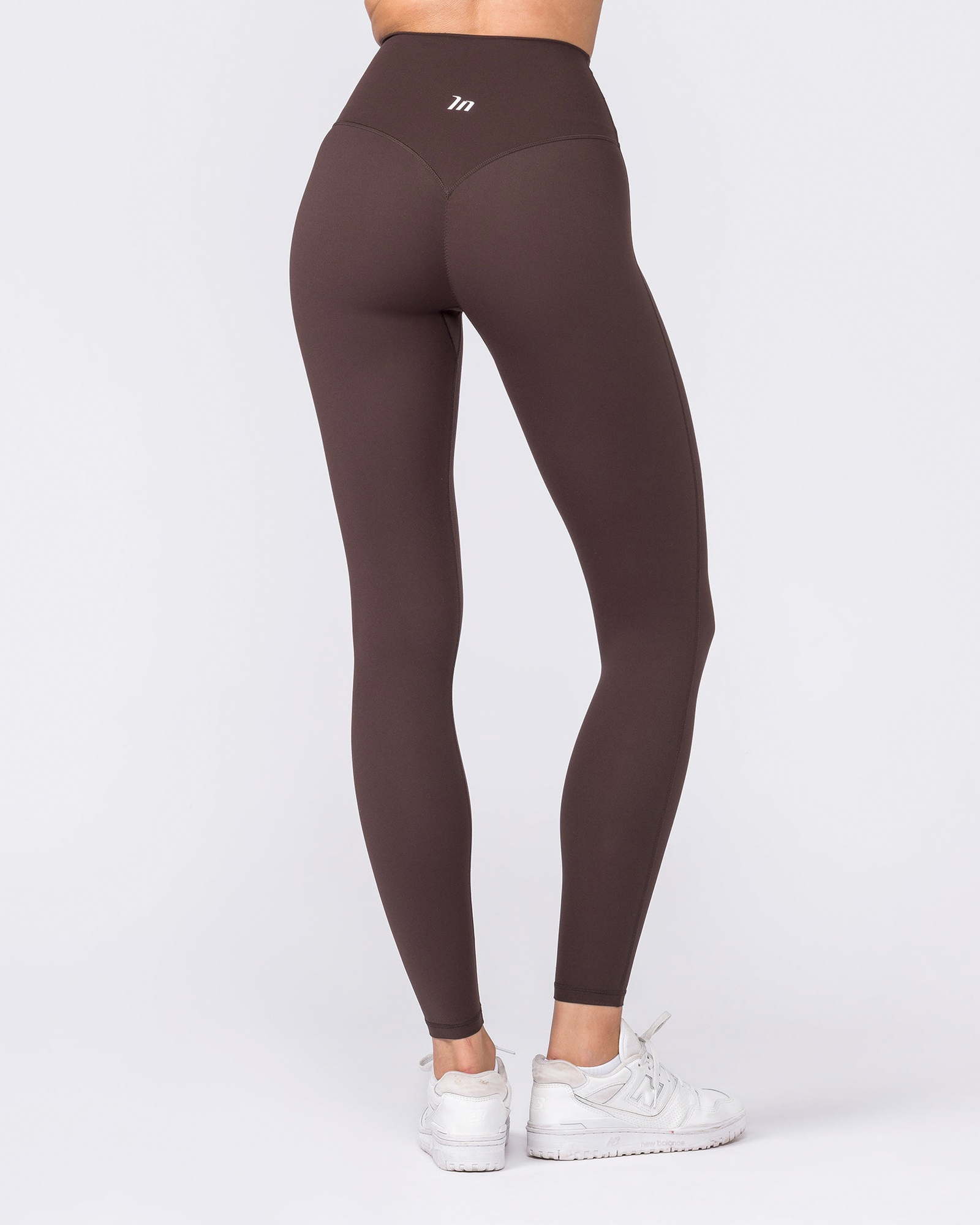 Aura Peachy High Invisible Scrunch Ankle Leggings - Cocoa