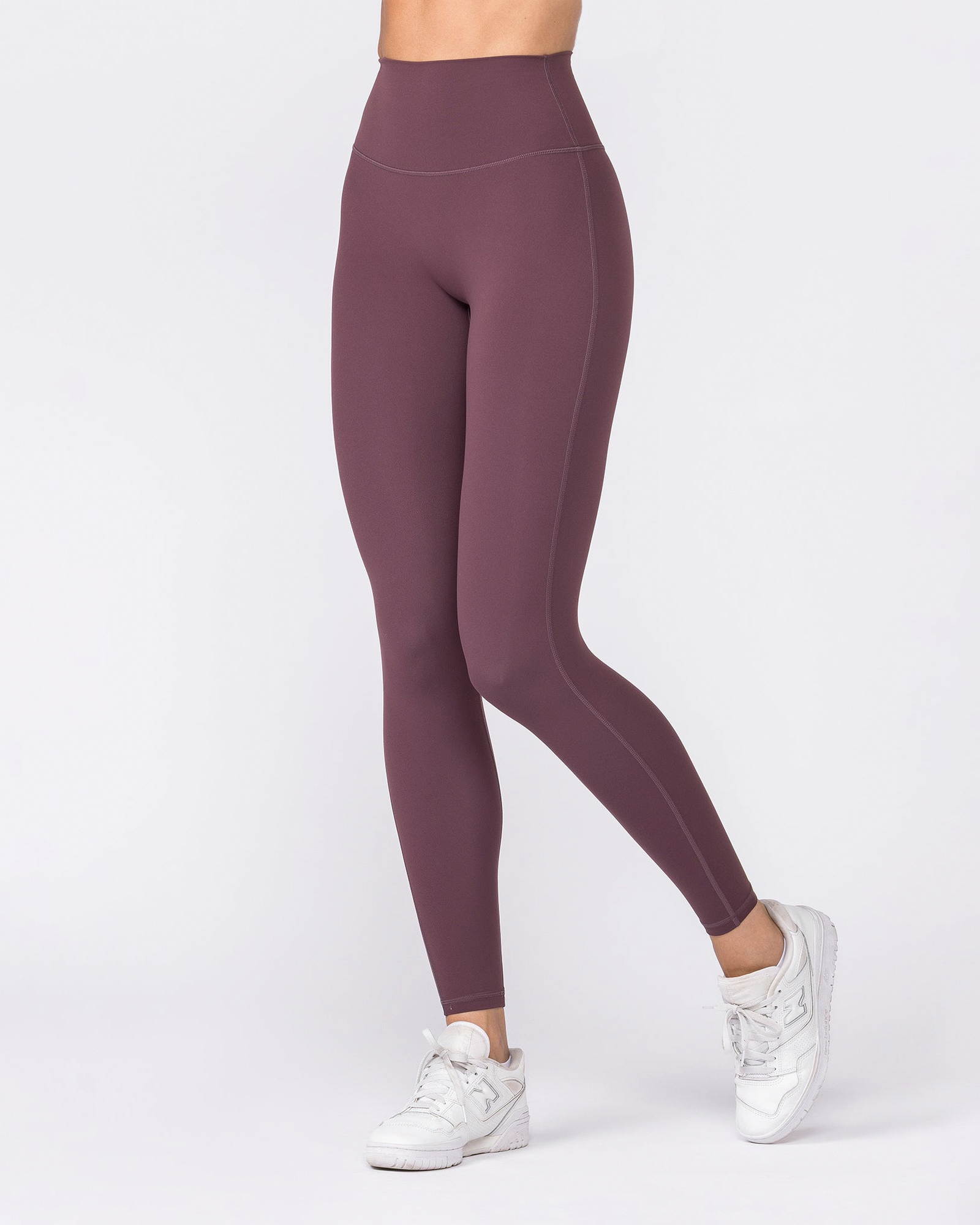 Aura Peachy High Invisible Scrunch Ankle Leggings - Dark Cherry