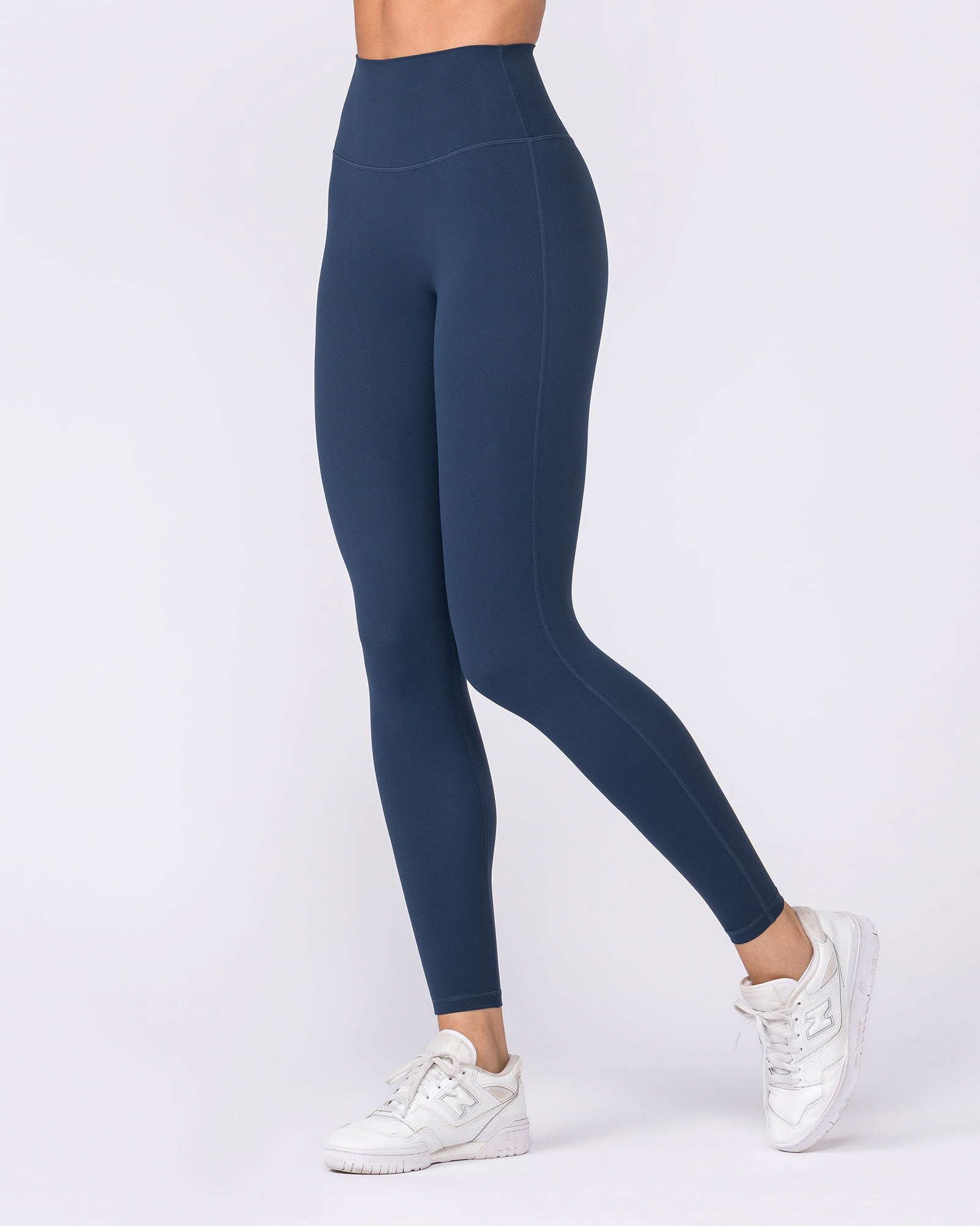 Aura Peachy High Invisible Scrunch Ankle Leggings - Navy
