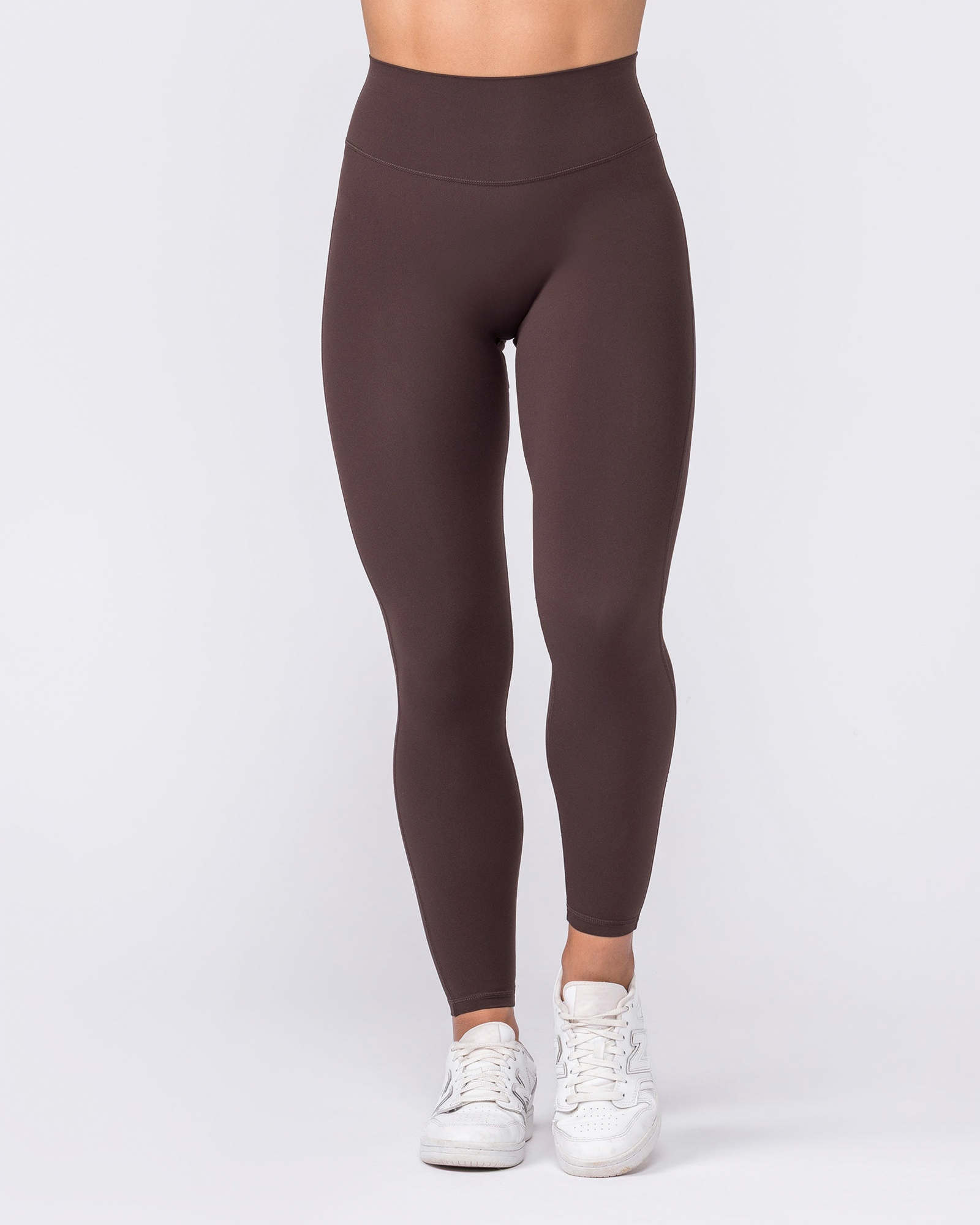 Aura Peachy Invisible Scrunch Ankle Leggings - Cocoa