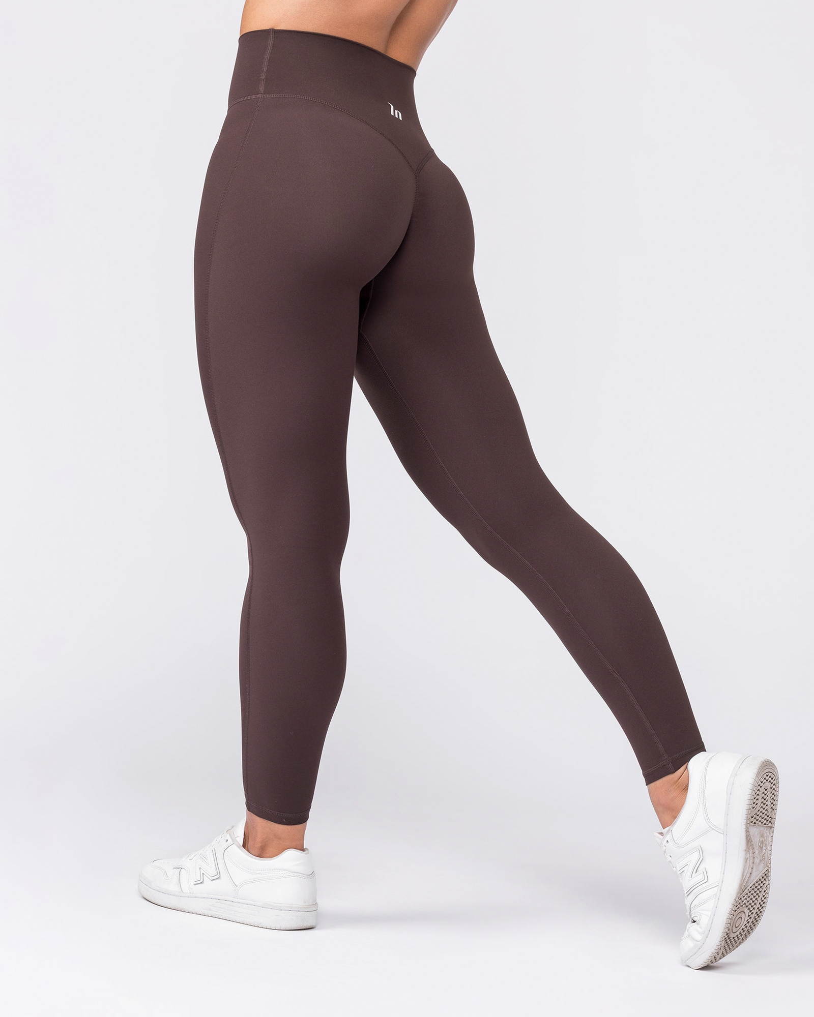 Aura Peachy Invisible Scrunch Ankle Leggings - Cocoa