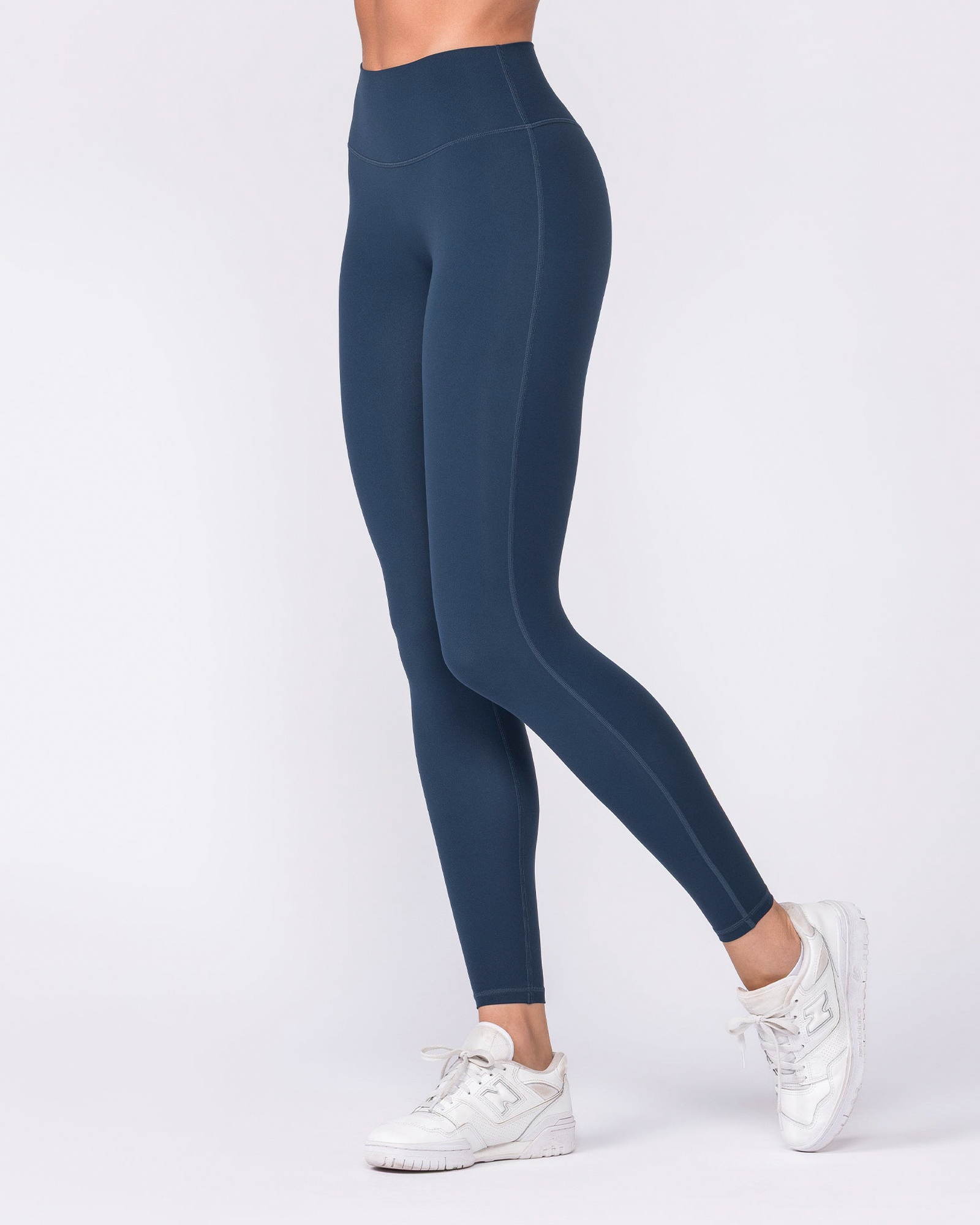 Aura Peachy Invisible Scrunch Ankle Leggings - Navy