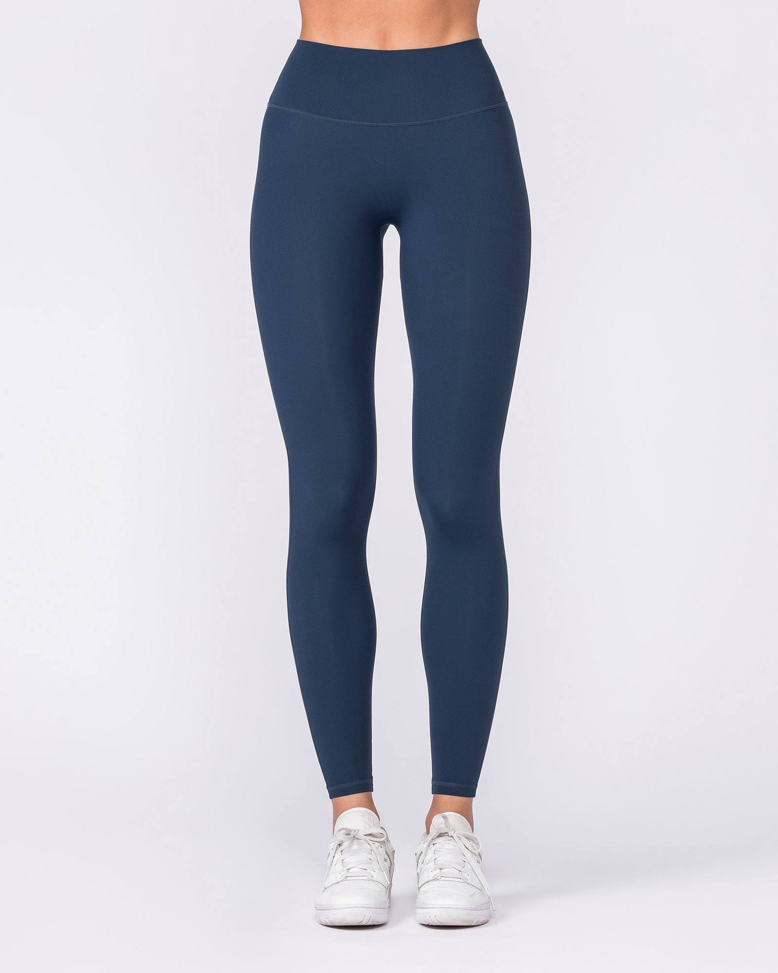 Aura Peachy Invisible Scrunch Ankle Leggings - Navy