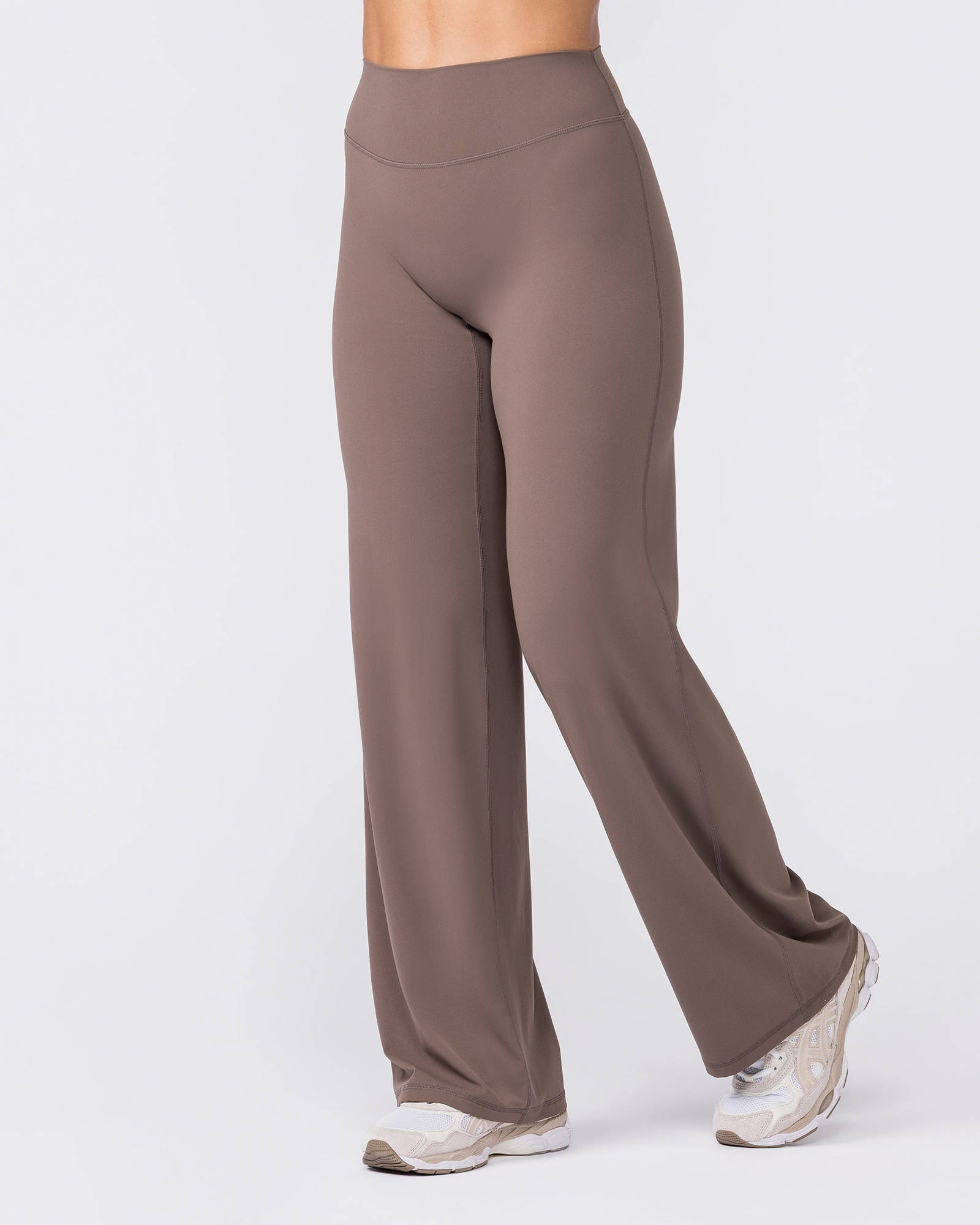 Aura Straight Leg Leggings Regular - Taupe