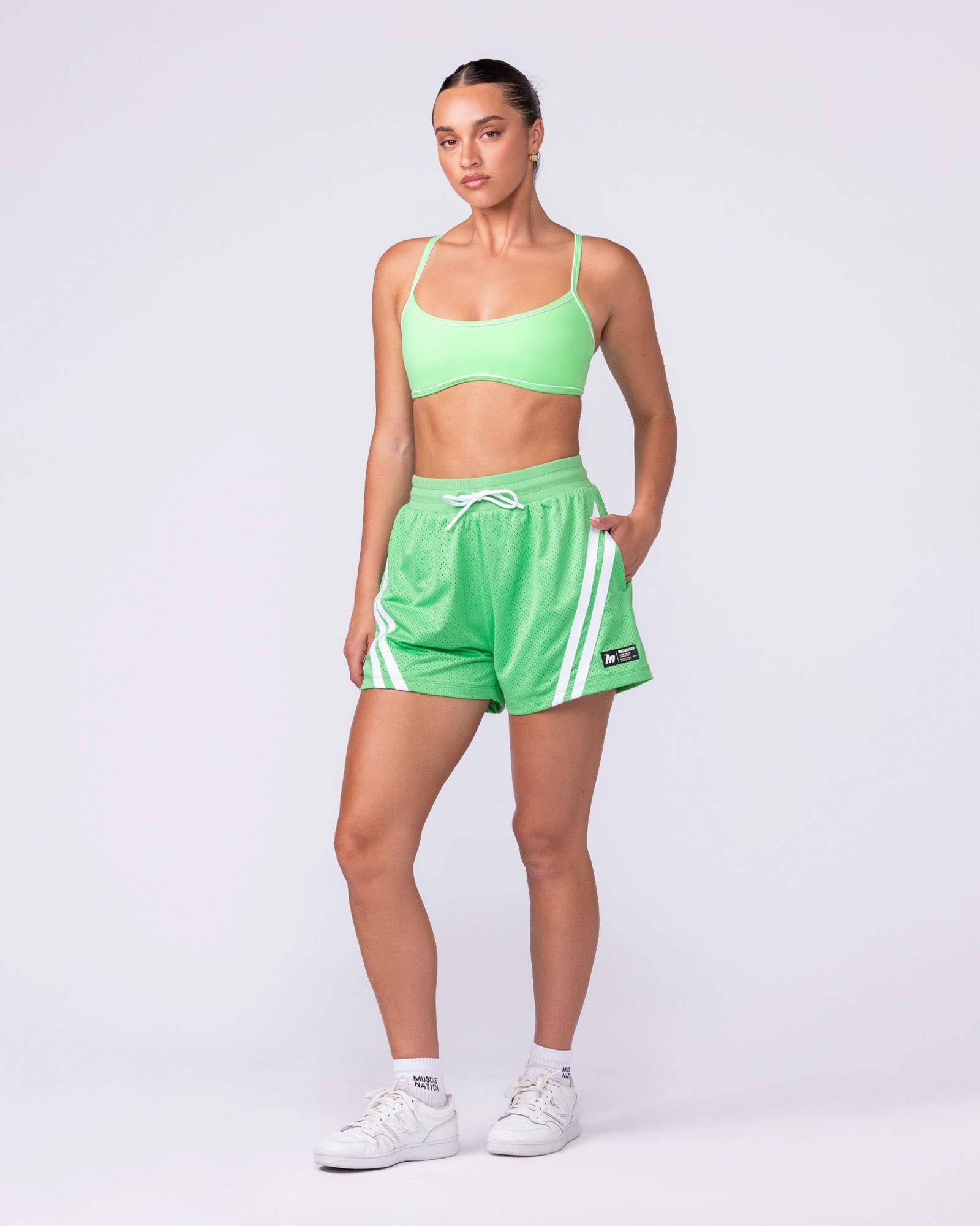 Baller 3" Shorts - Neon Apple