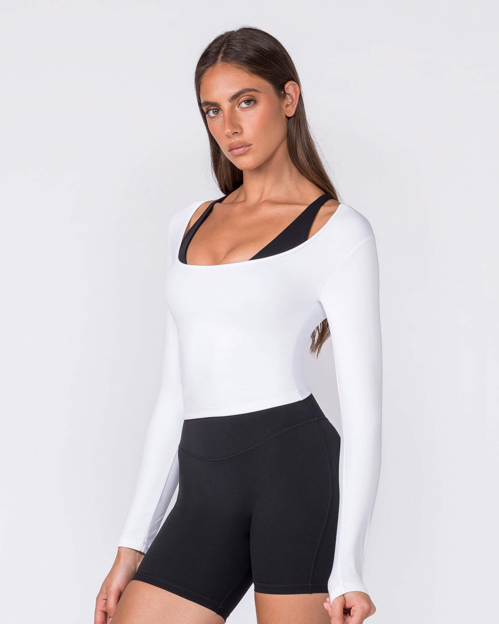 Base Long Sleeve Top - White