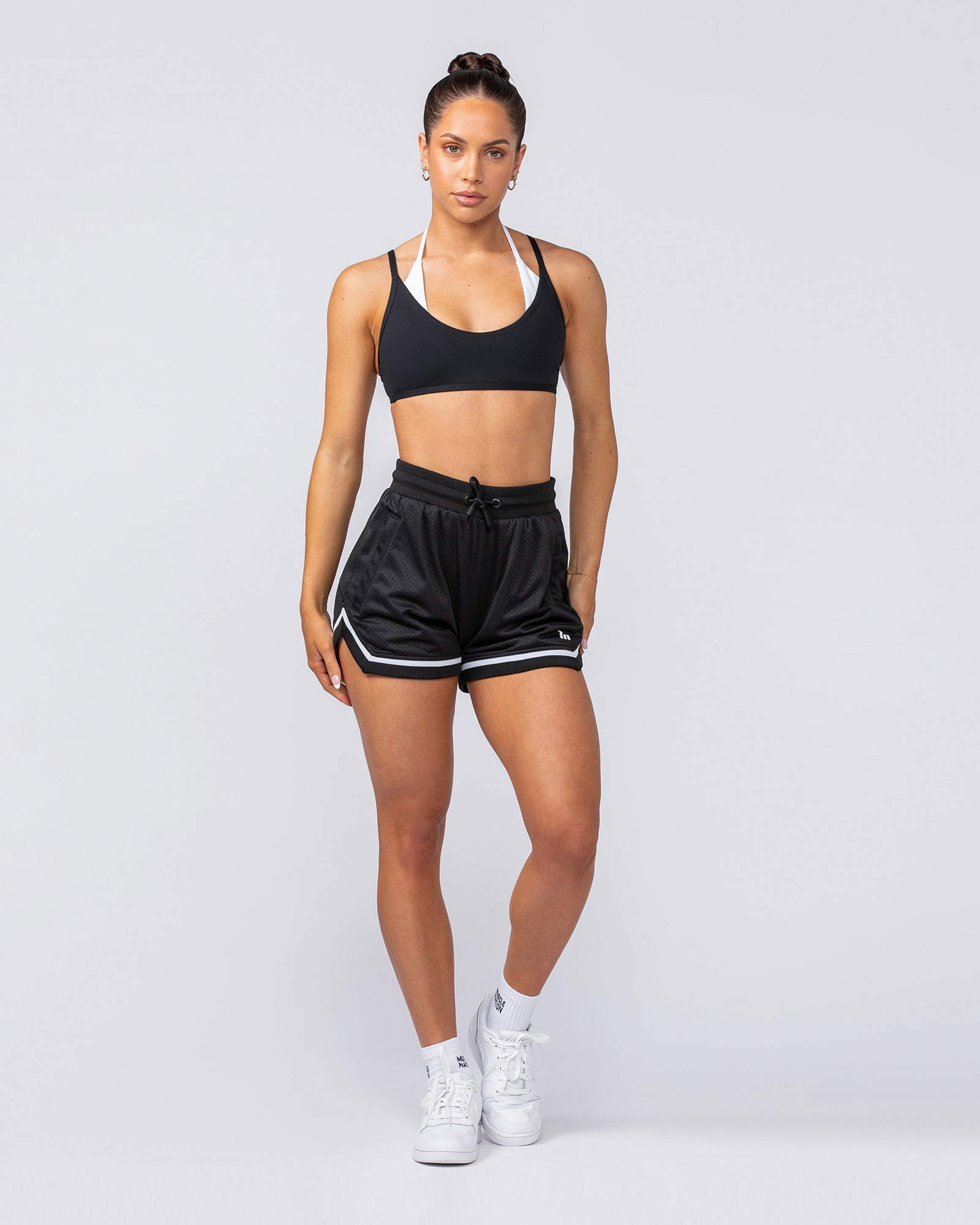Womens 3" Basketball Shorts - Black