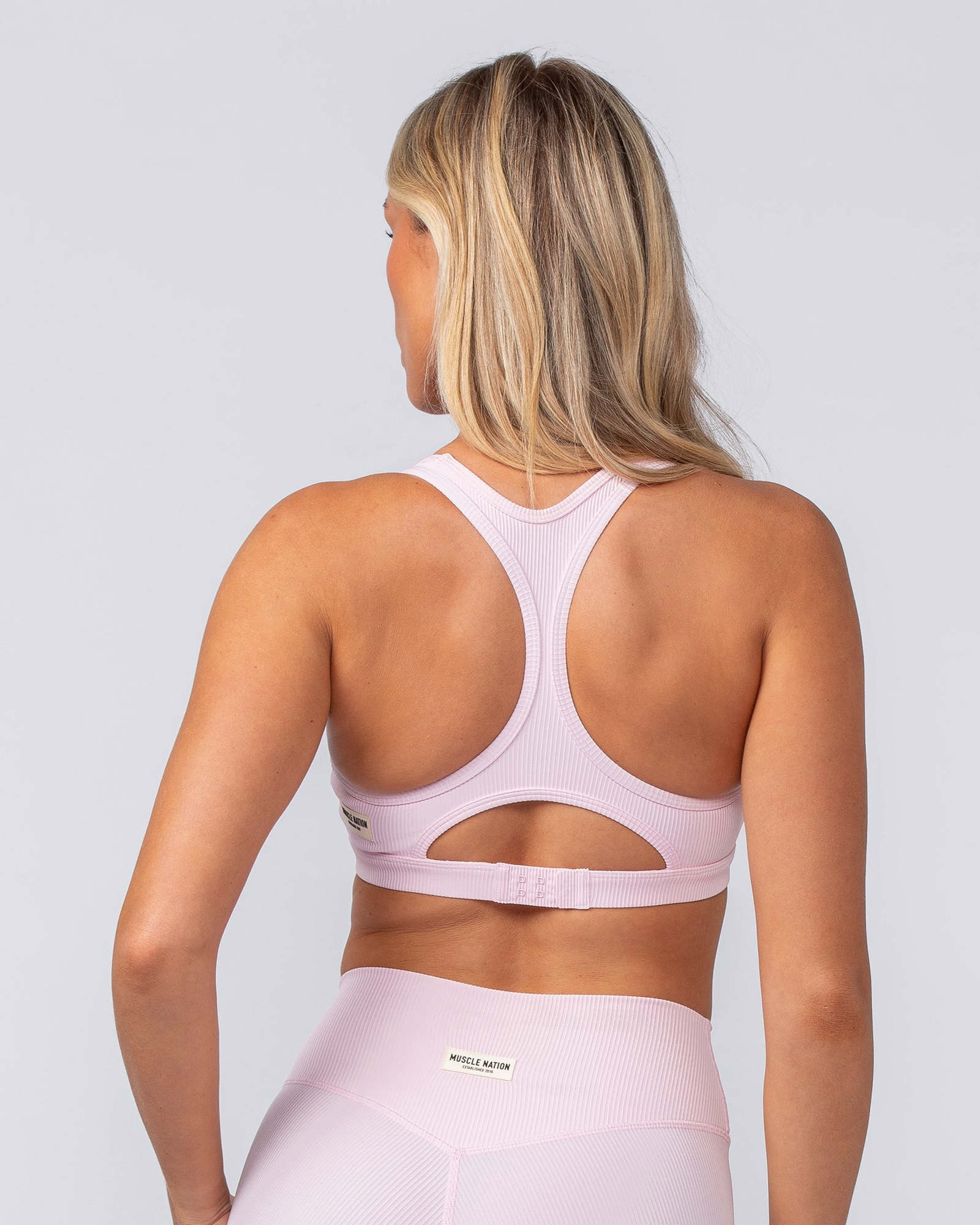 Drew Rib Bra - Baby Pink