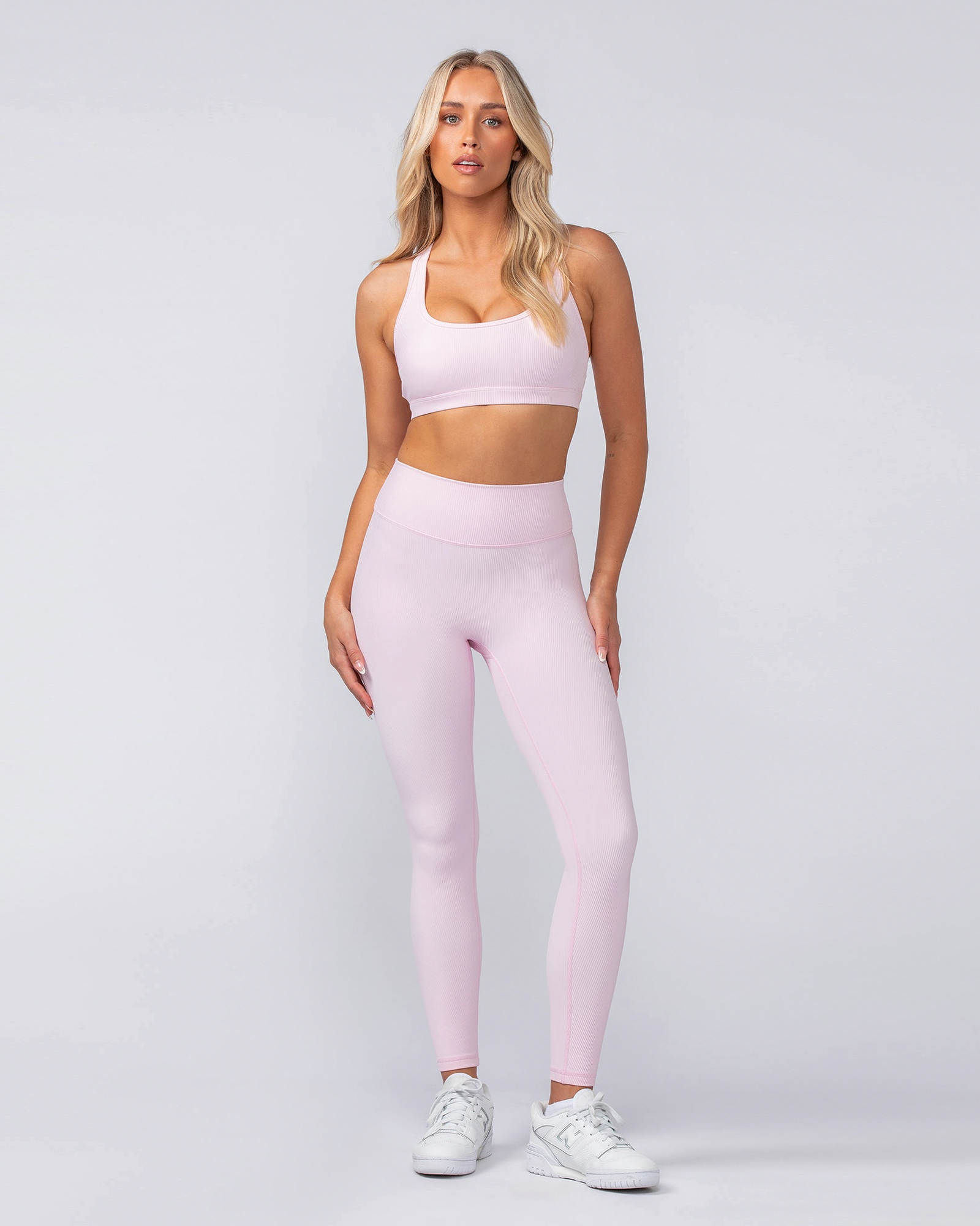 Drew Rib Bra - Baby Pink