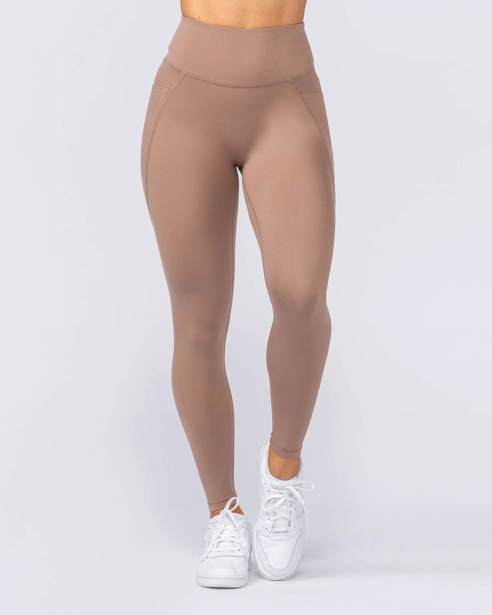 Booty Shaper Pocket Ankle Length Leggings - Cinnamon