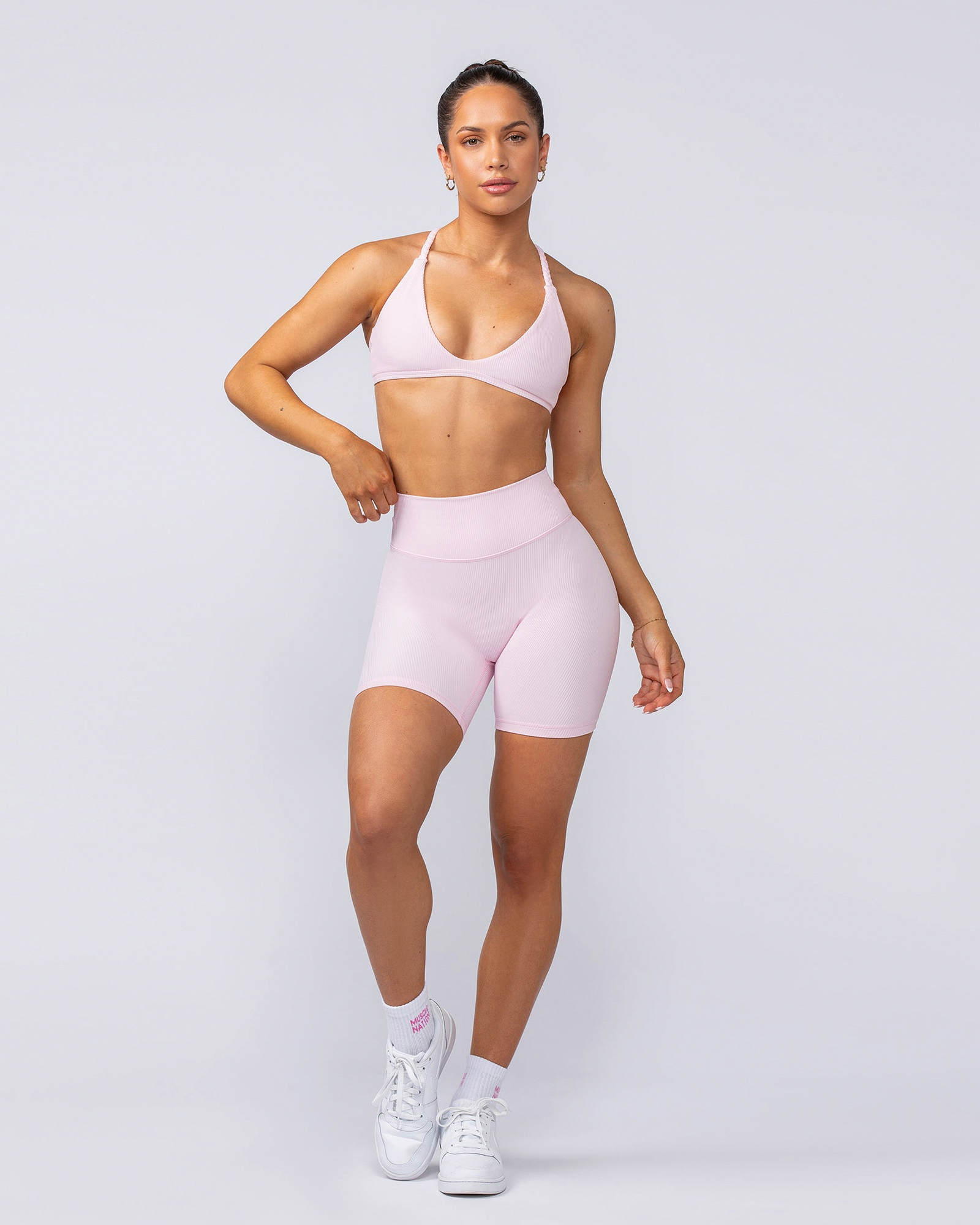 Breeze Rib Bralette - Baby Pink