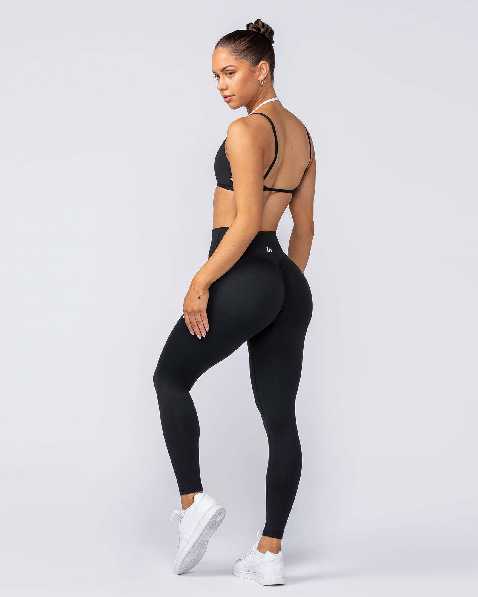 Instinct Scrunch Ankle Length Leggings - Black