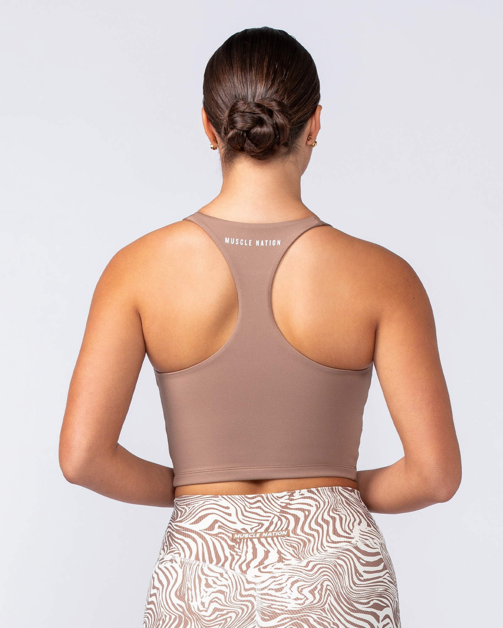 Limitless Cropped Active Tank - Cinnamon