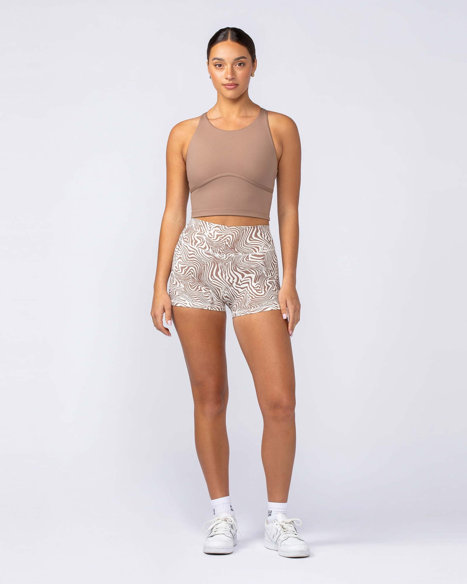 Limitless Cropped Active Tank - Cinnamon