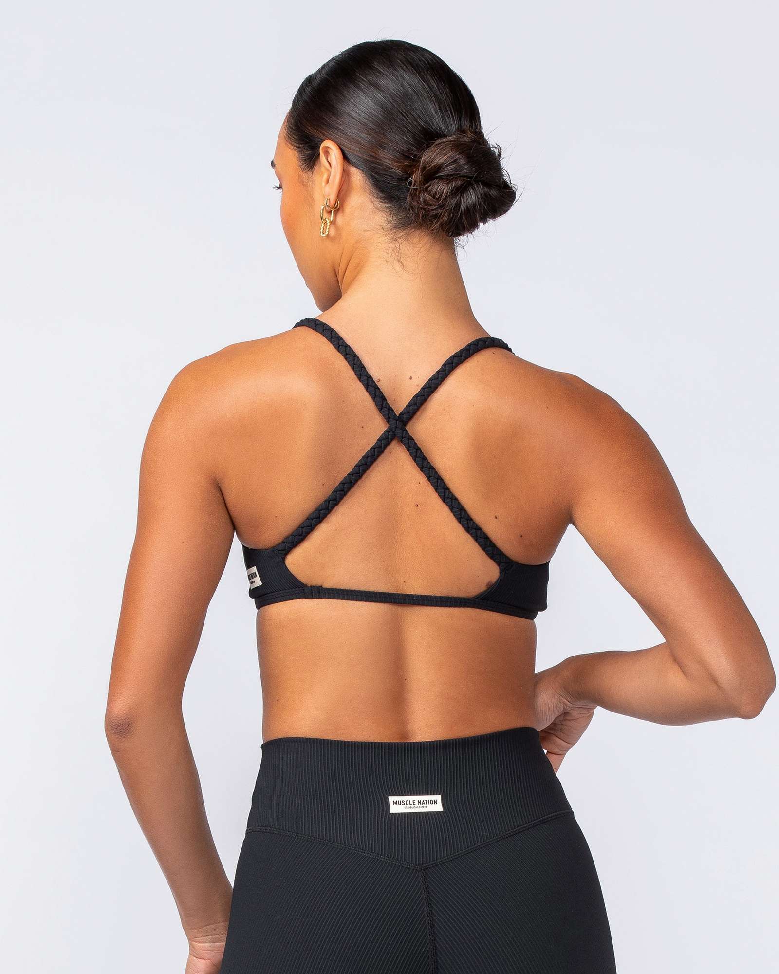Breeze Rib Bralette - Black