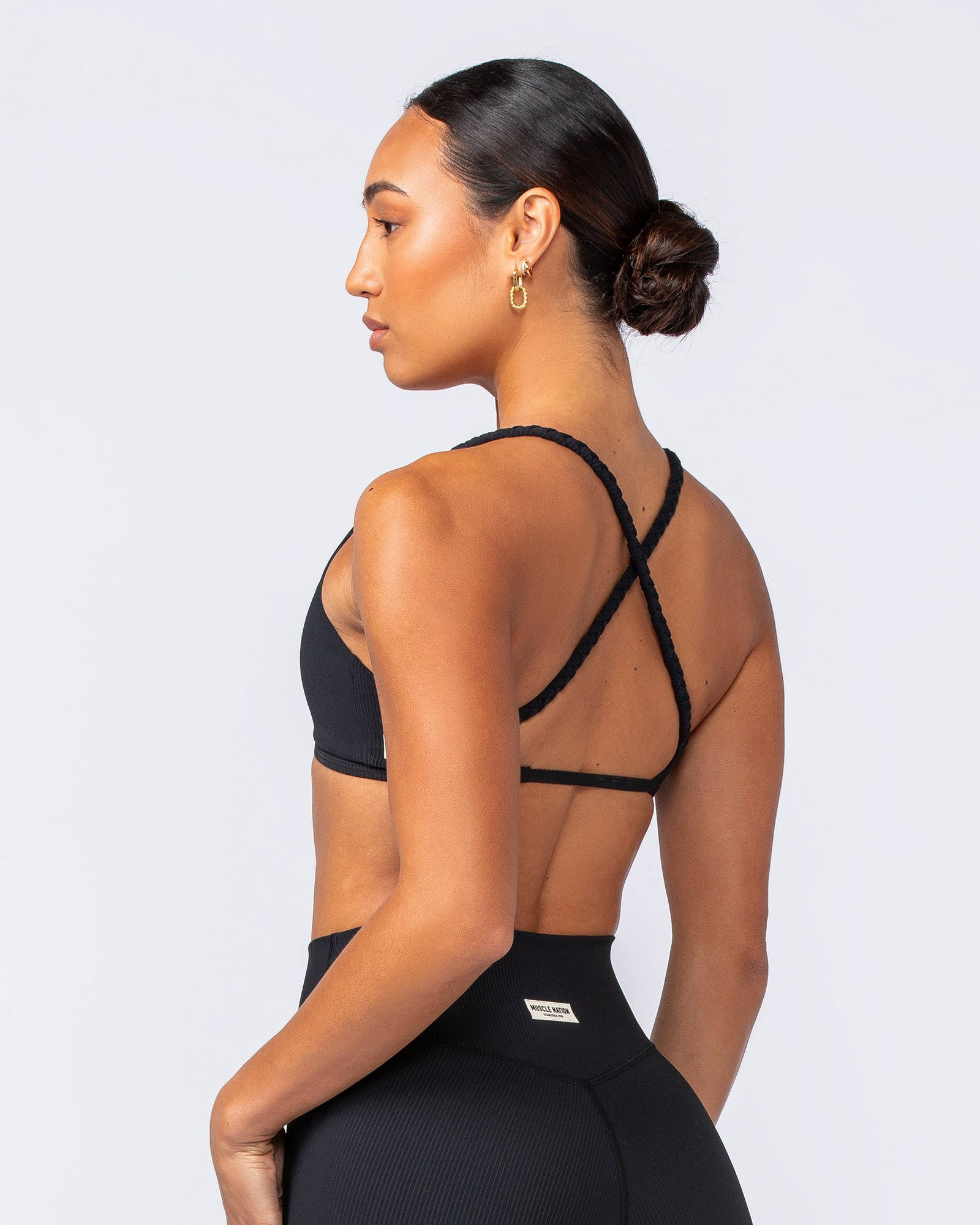 Breeze Rib Bralette - Black