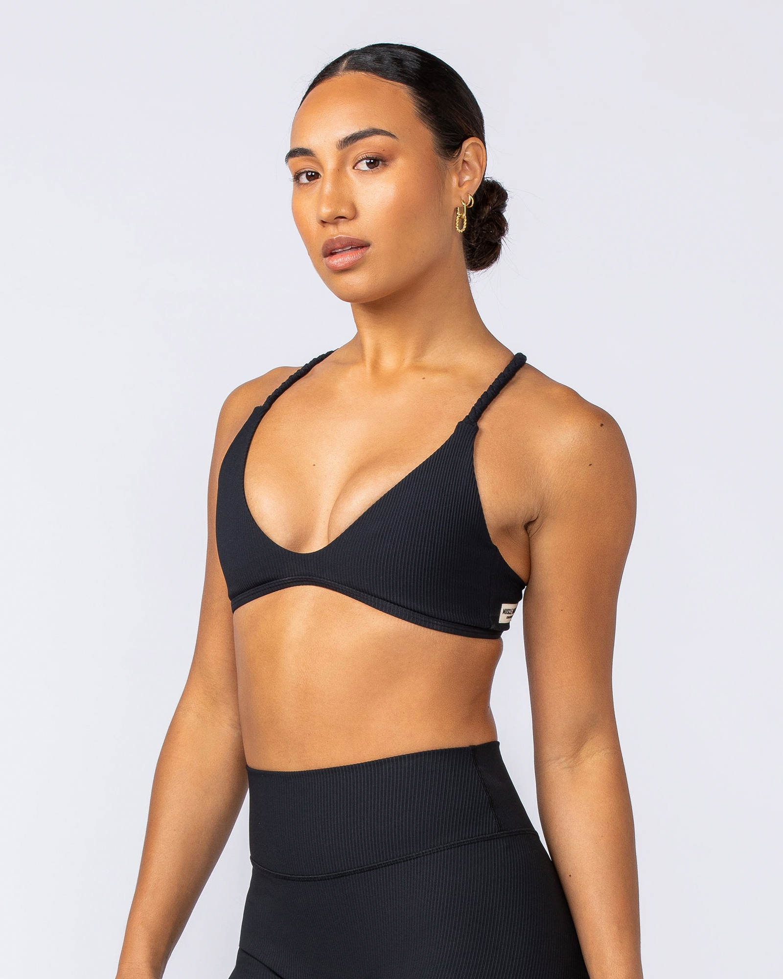 Breeze Rib Bralette - Black
